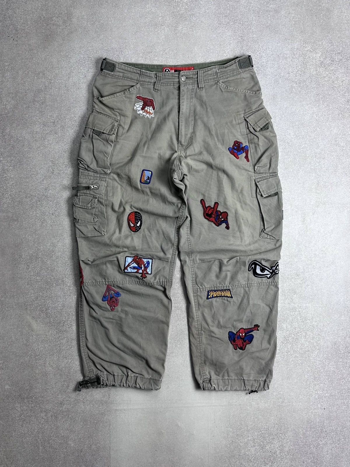 Vintage Vintage Molecule Baggy Patchwork Cargo Pants 35 Size US 35 - 1 Thumbnail