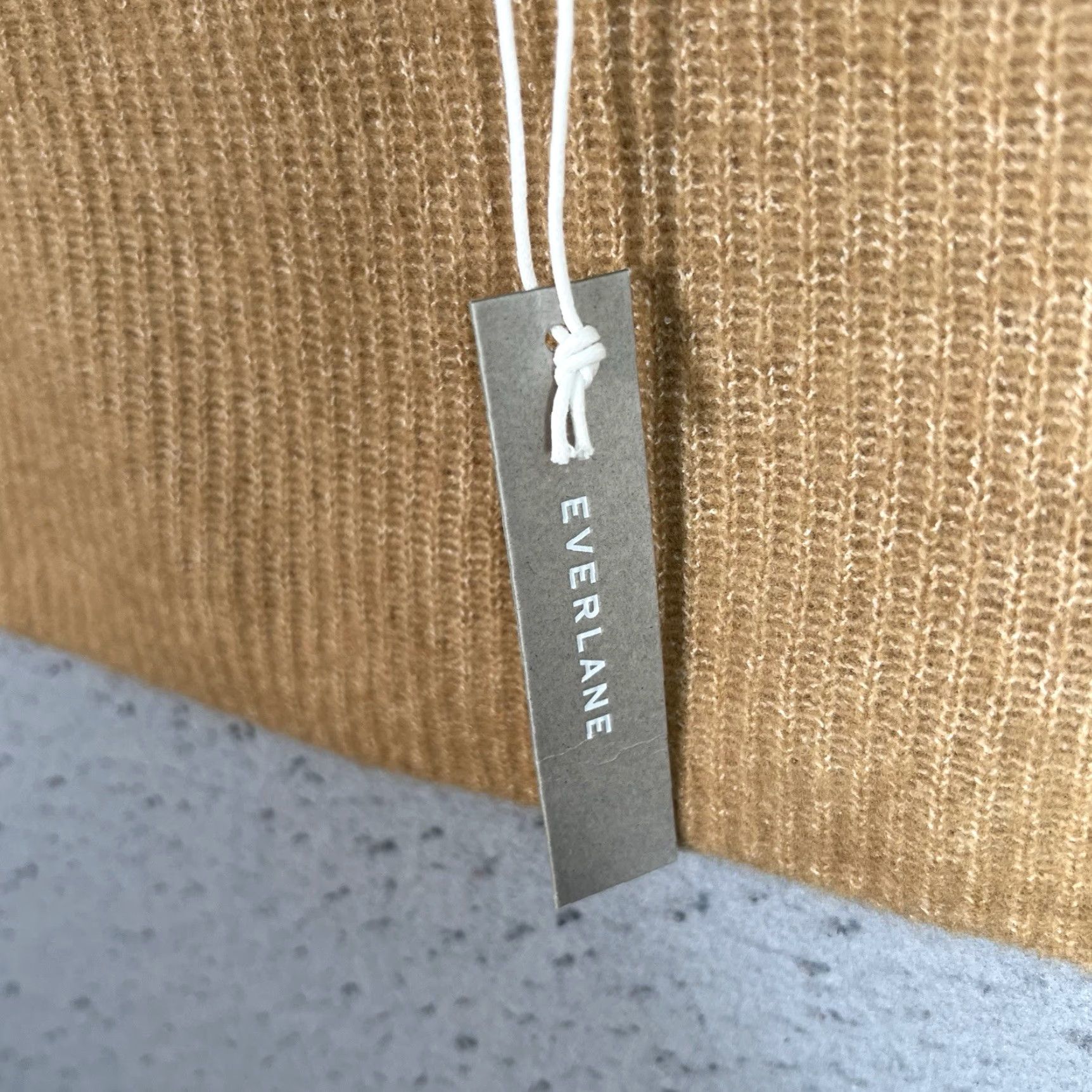 Everlane Everlane Womens Size Large Camel Wool Blend Cropped Tank Top NEW Size L / US 10 / IT 46 - 5 Thumbnail