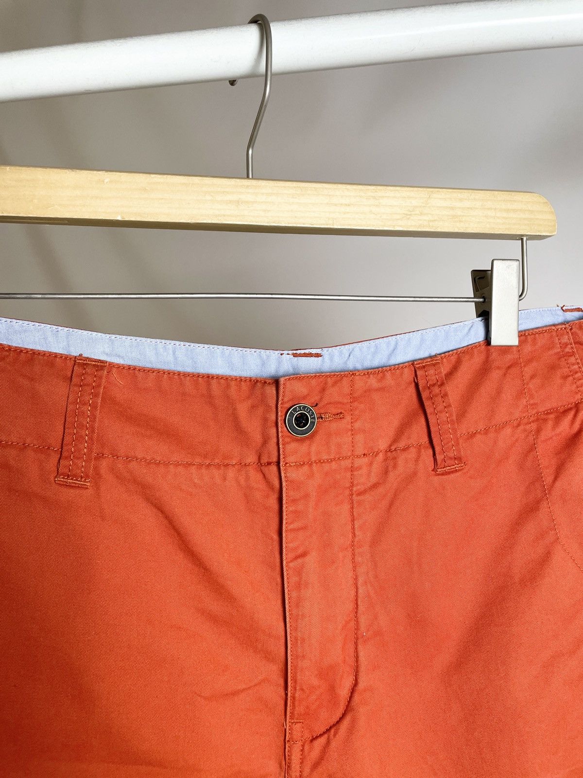 Lacoste 🧡VINTAGE🧡 Lacoste Orange Qualité Originale Shorts Size US 33 - 10 Thumbnail