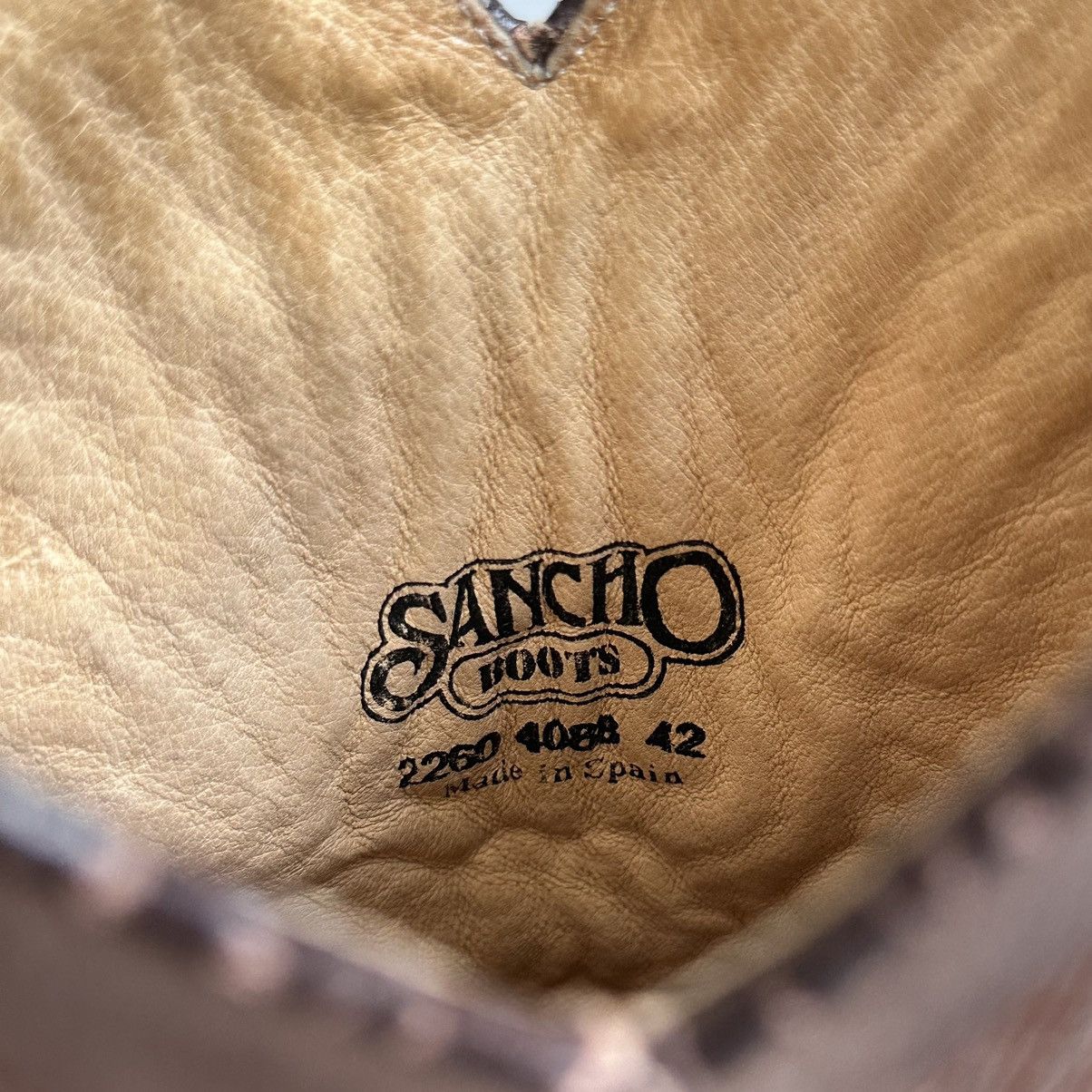 Cowboy Equipment Vintage Sancho Western Cowboy Boots Biker Celine Vibe Size US 9 / EU 42 - 12 Thumbnail