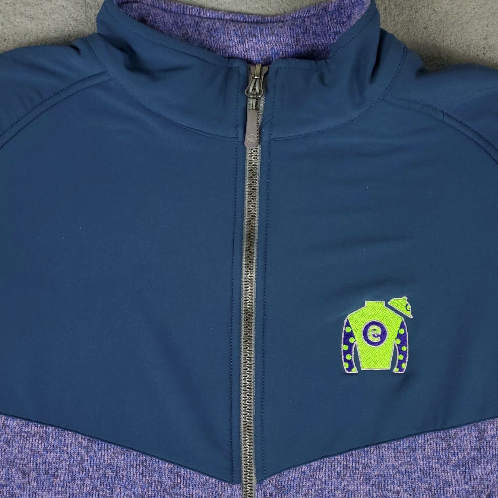 Peter Millar Peter Millar Jacket Mens Large Purpble Blue Crown Sport Golf Full Zip Size US L / EU 52-54 / 3 - 2 Thumbnail