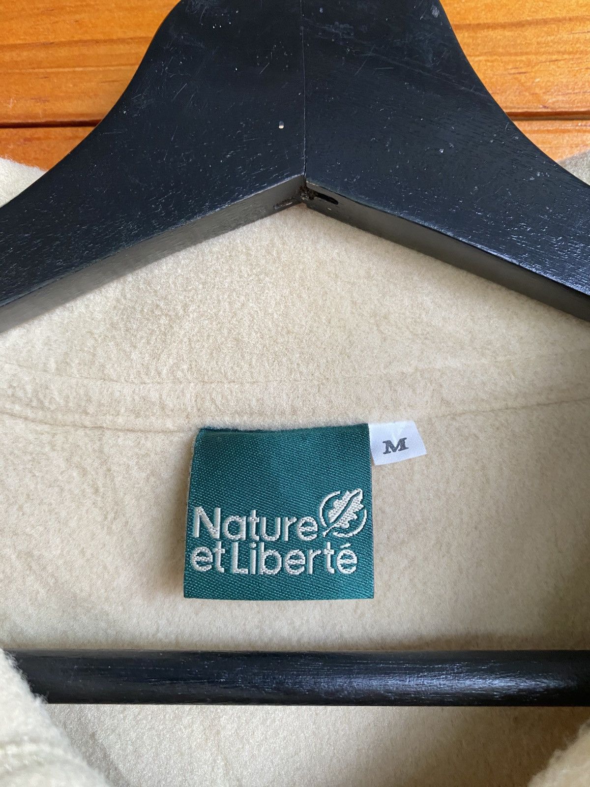 Vintage Nature et Liberté Beige Fleece Shirt Jacket | Minimalist Size US M / EU 48-50 / 2 - 6 Thumbnail