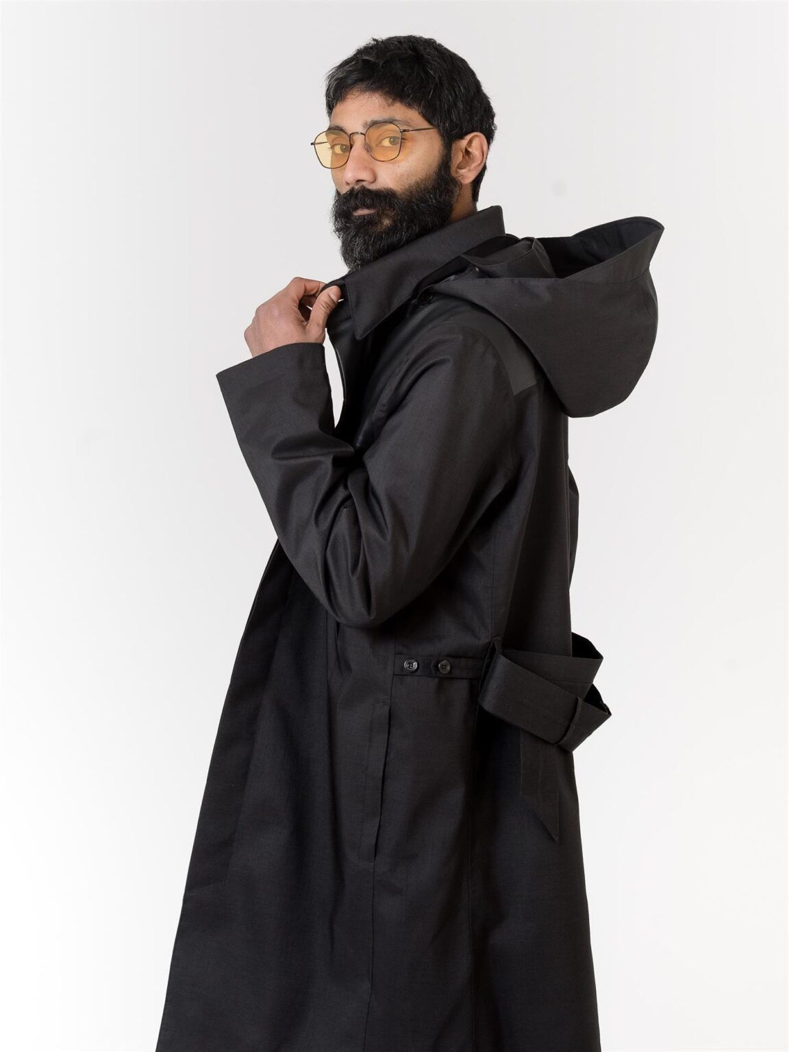 Norwegian Rain $1,430 Single Breasted Coat in Black, Men's (Size M) — image 5 of 6