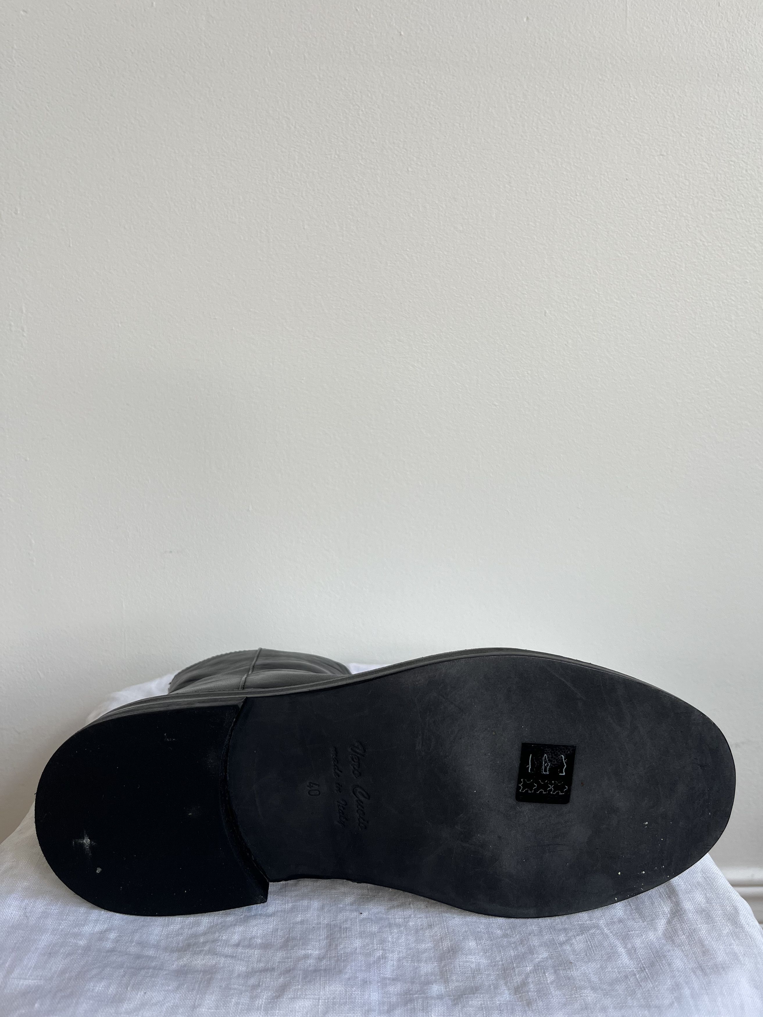 Ann Demeulemeester Black Leather Boots Size US 8 / IT 38 - 4 Thumbnail