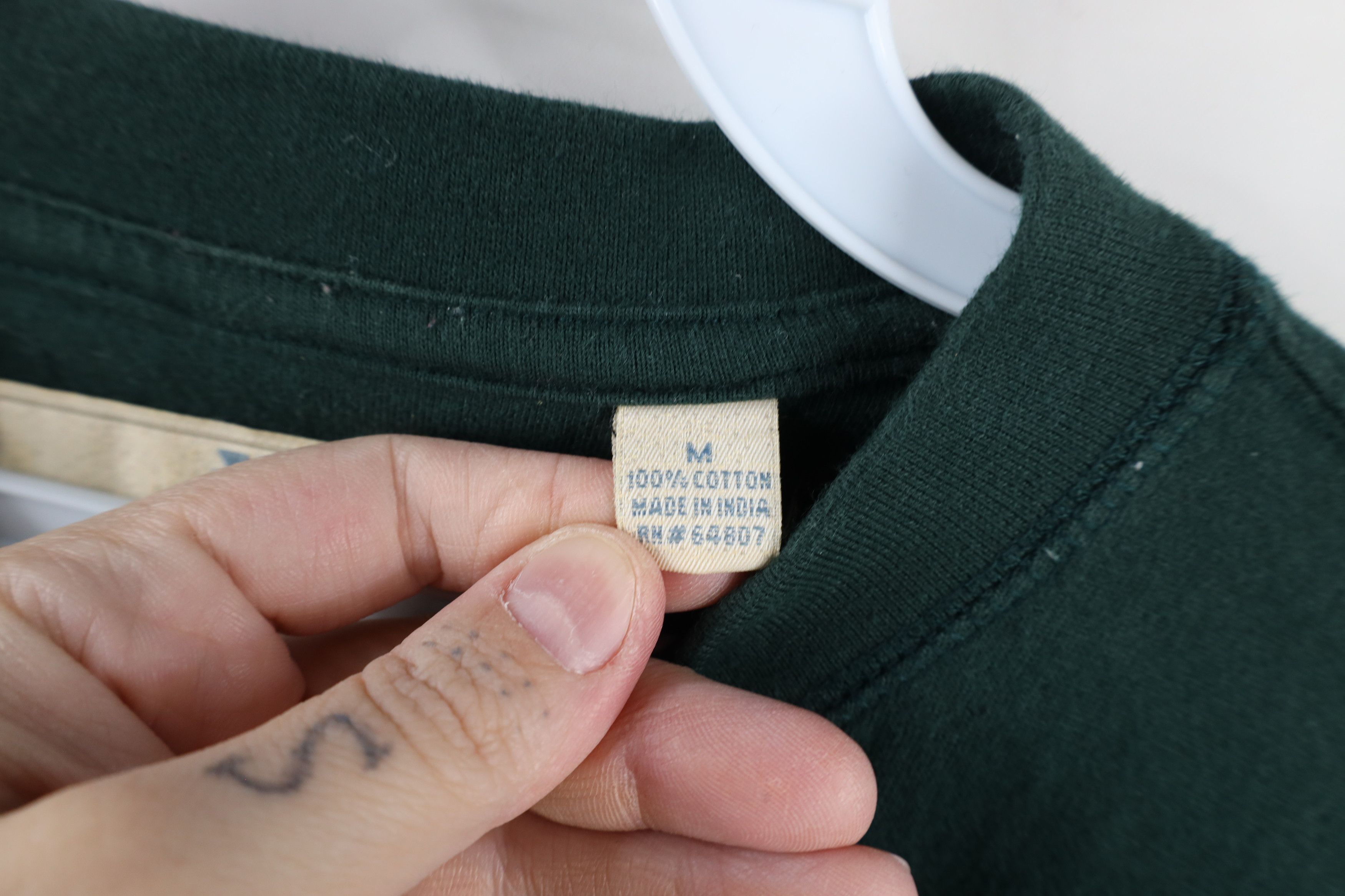 Vintage Vintage 90s Streetwear Long Sleeve Henley T-Shirt Green Size US M / EU 48-50 / 2 - 8 Thumbnail