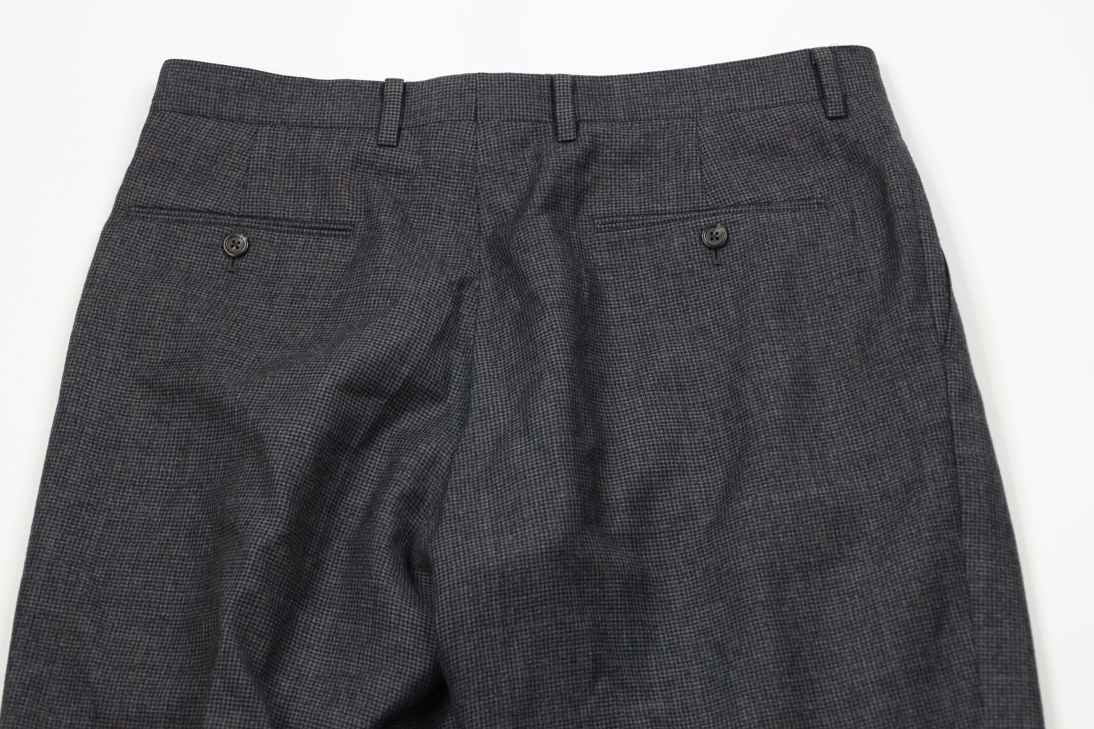 Ralph Lauren × Vintage Vintage Ralph Lauren Cuffed Wool Houndstooth Wide Leg Pants Size US 34 / EU 50 - 9 Thumbnail