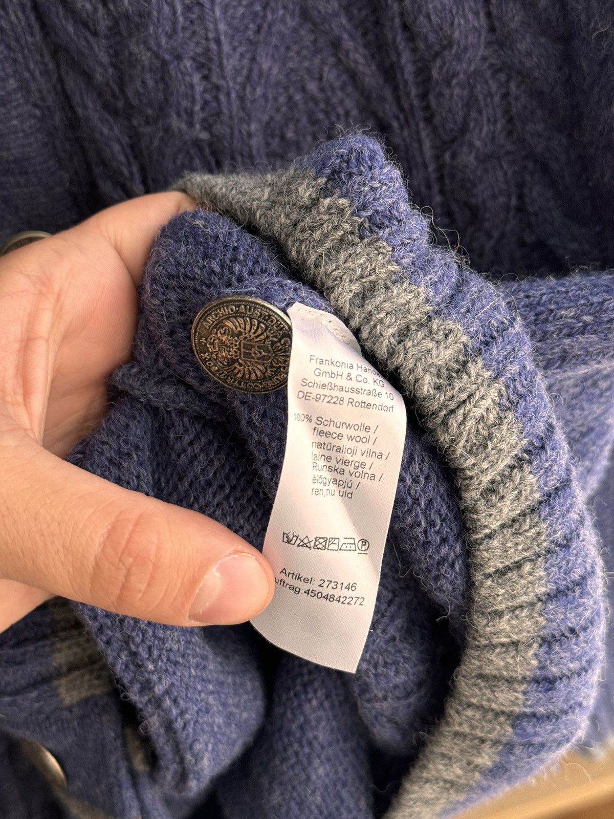 Other Vintage Reitmayer Zopf Jacquard Austrian Button Cardigan Size US L / EU 52-54 / 3 - 7 Thumbnail