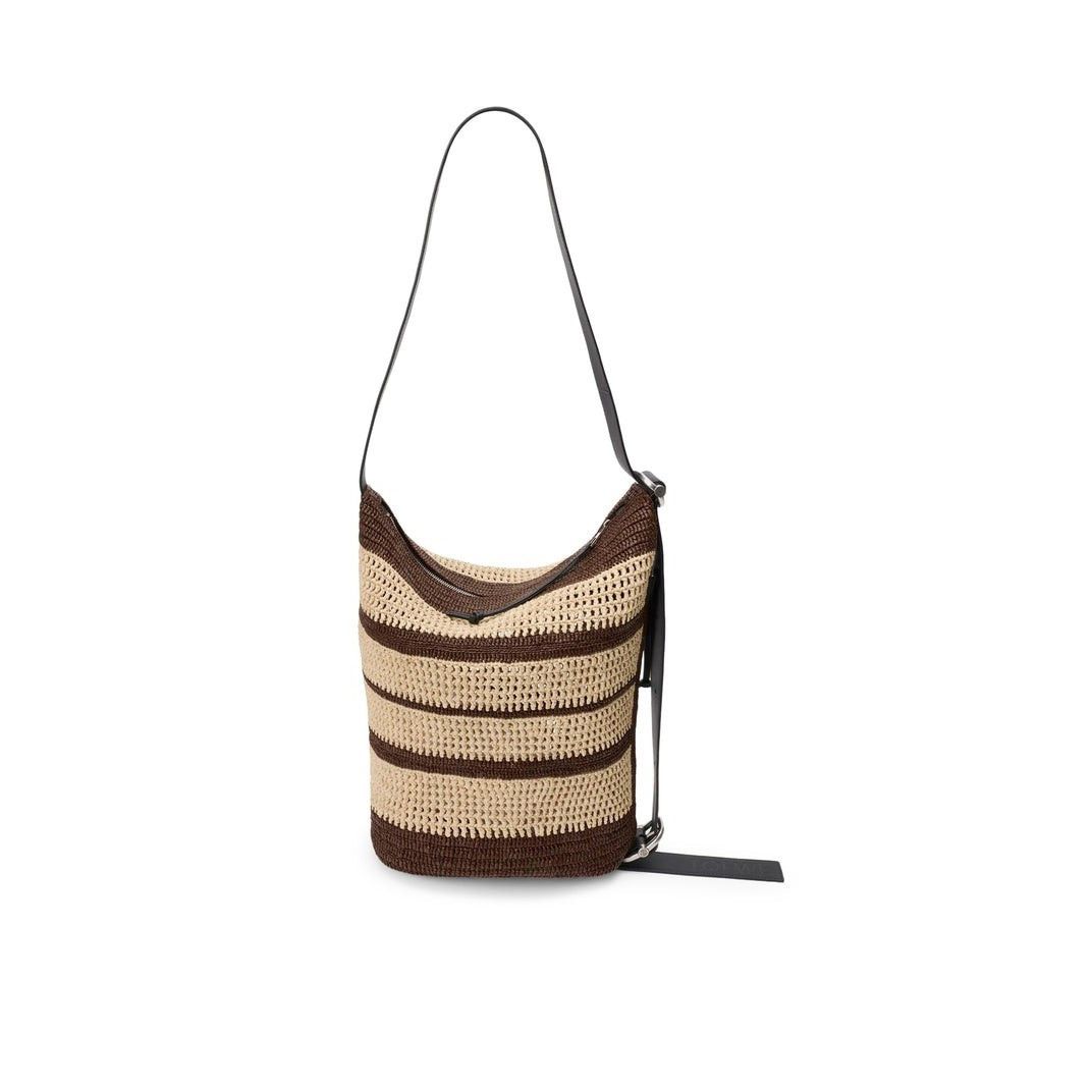 Loewe LOEWE Loop $3300 Chocolate/Natural Bucket Bag New & Authenti Size ONE SIZE - 1 Thumbnail