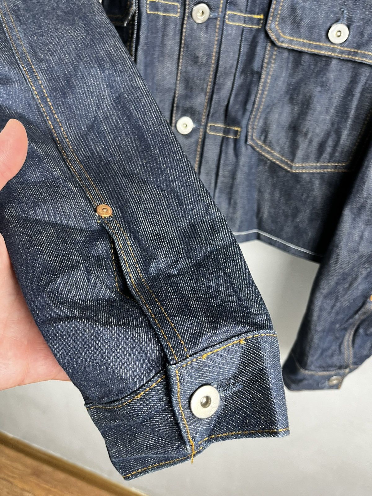 Japanese Brand 157 Roots denim jacket size m Size US M / EU 48-50 / 2 - 6 Thumbnail
