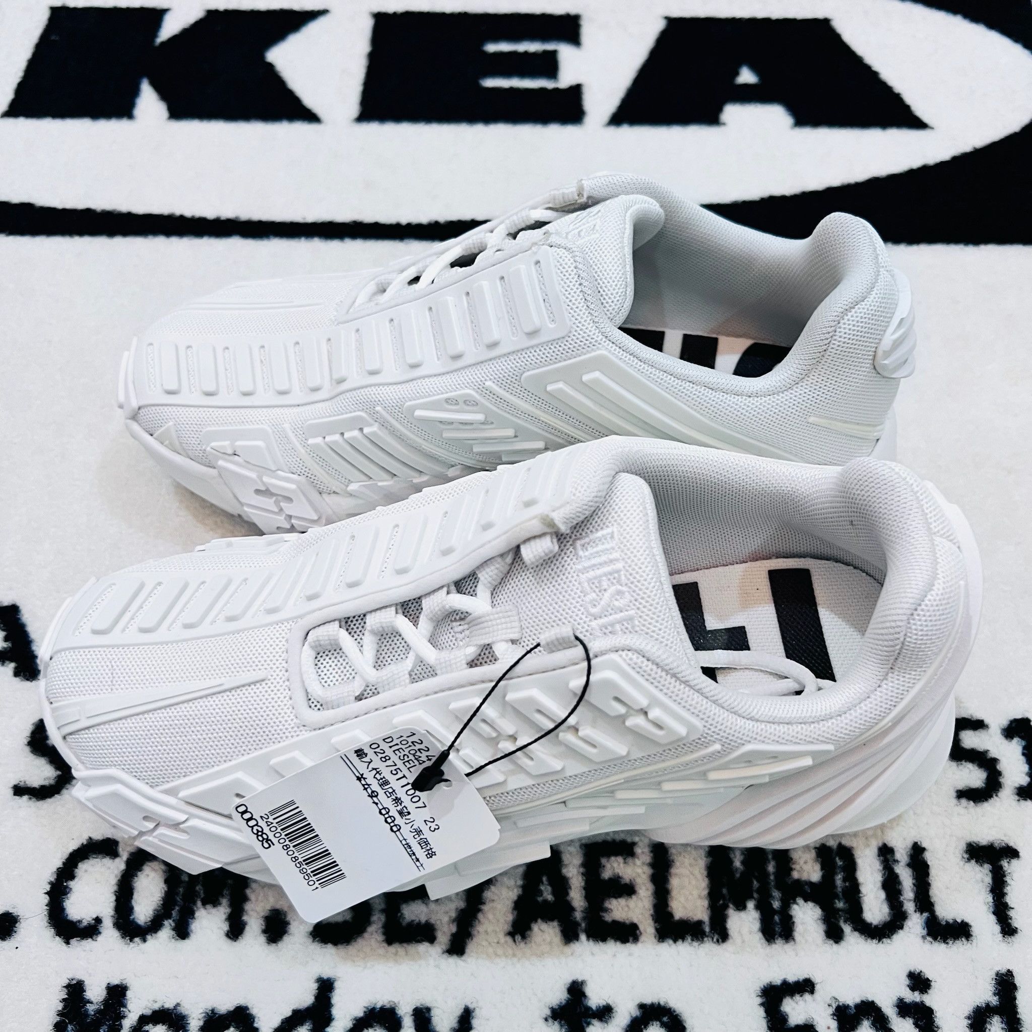 Diesel Diesel S Prototype Low-top White & Cream Sneakers Shoes Size US 6 / IT 36 - 3 Thumbnail