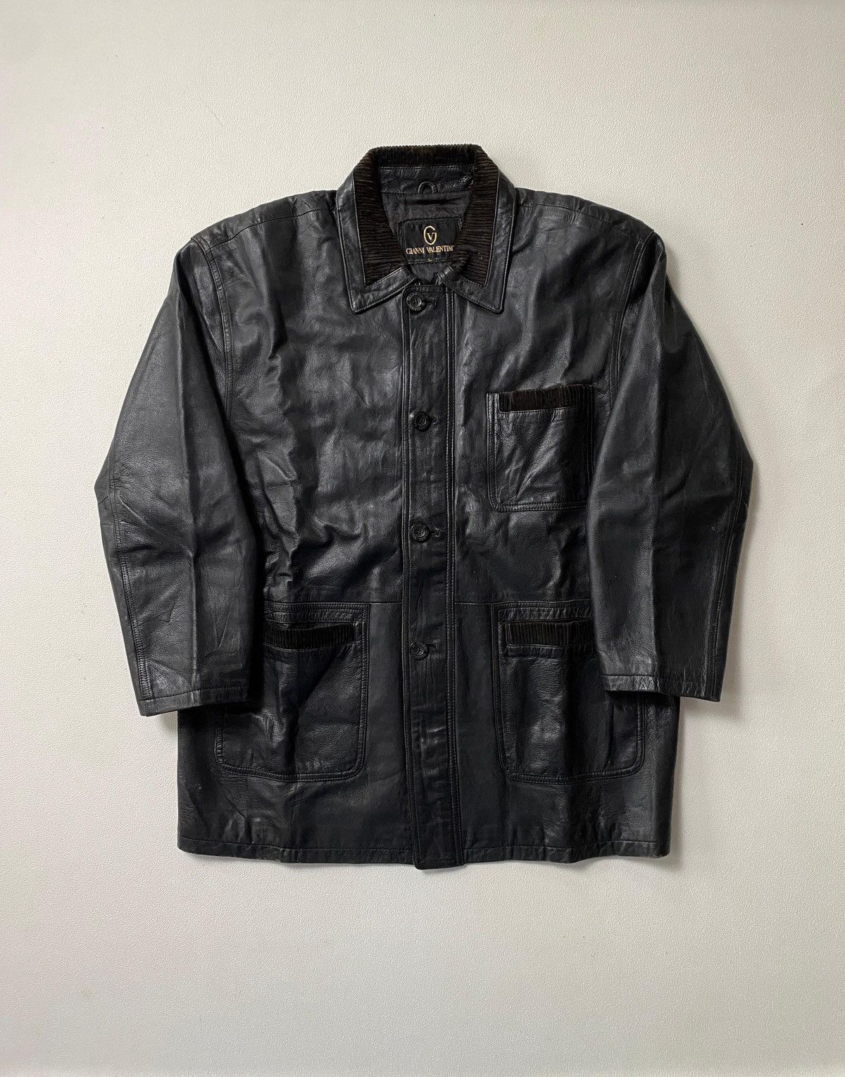 Gianni Valentino ⚡️Vintage Leather Jacket Gianni Valentino⚡️ Size US L / EU 52-54 / 3 - 4 Thumbnail