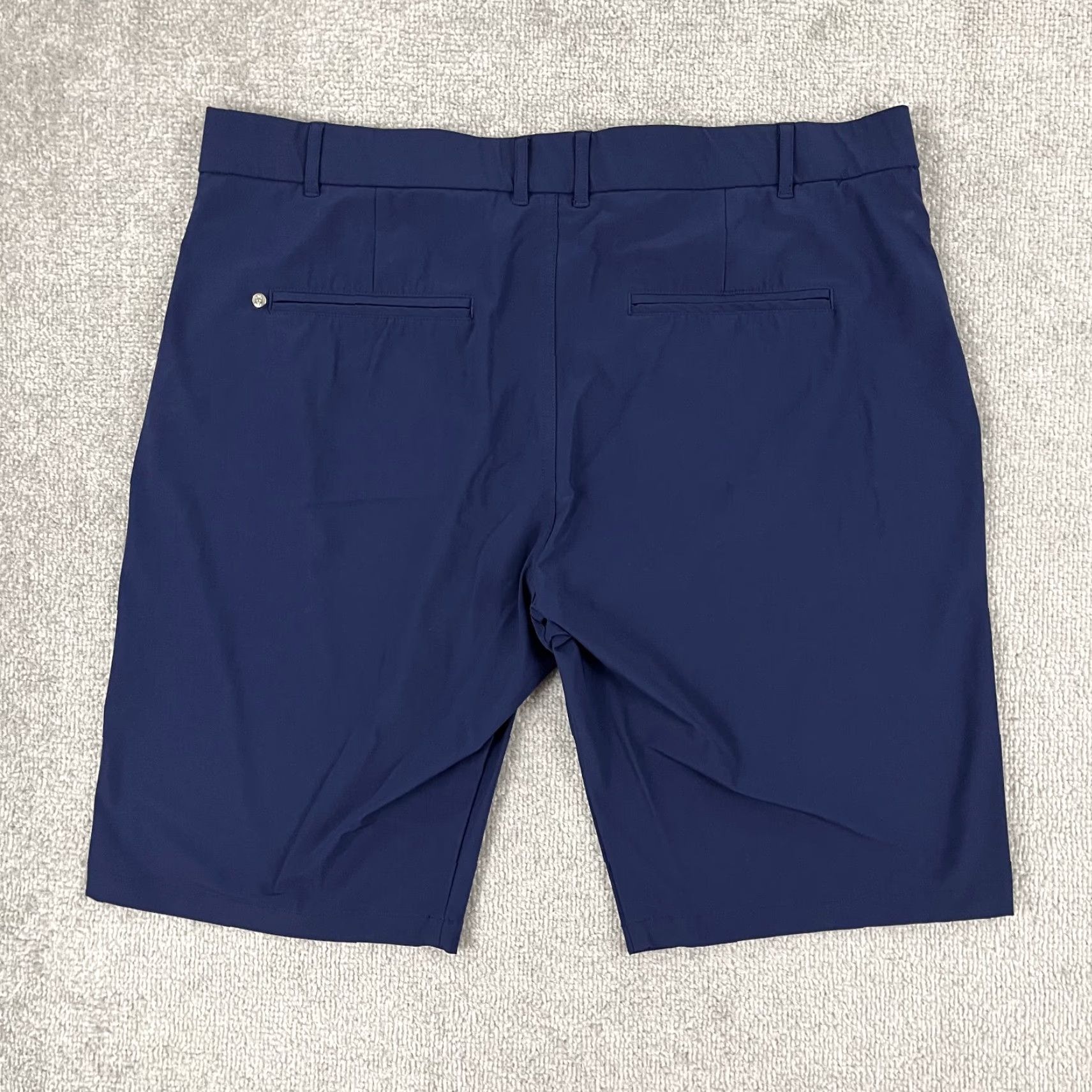 Vintage Greyson Shorts 38 10" Blue Performance Golf Chino Preppy Casual Montauk Mens Size US 38 / EU 54 - 2 Thumbnail