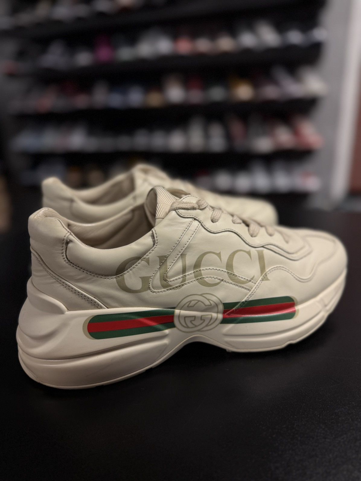 Gucci Gucci Classic Logo Rhyton Sneakers Size 8.5G/9M Size US 8.5 / EU 41-42 - 3 Thumbnail