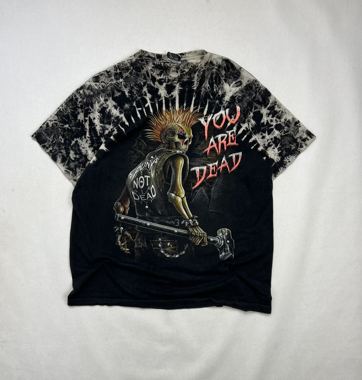 Vintage Tshirt You Are Dead Skull Skeleton Metal Rock Vintage Size US XL / EU 56 / 4 - 1 Thumbnail