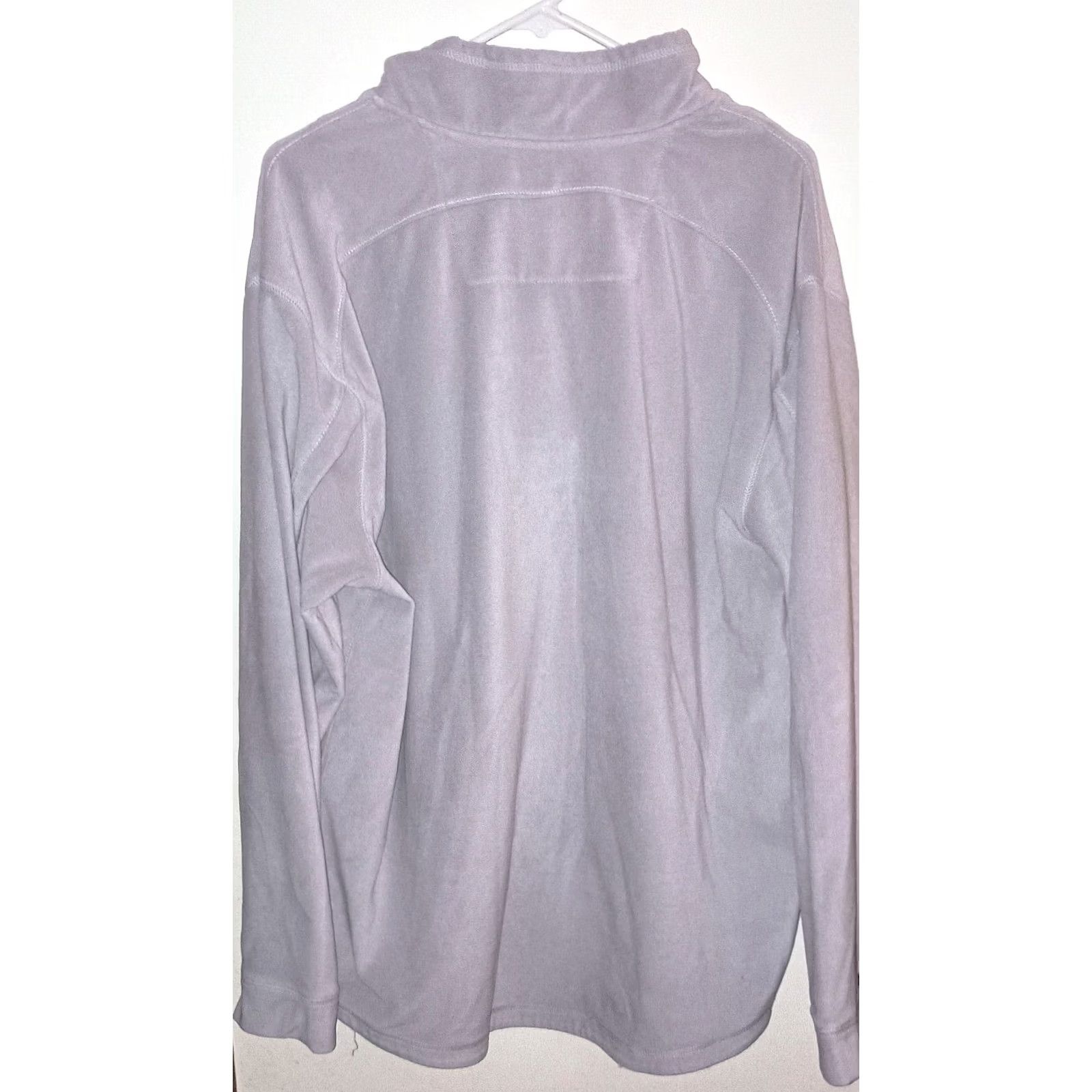 Tommy Bahama VINTAGE Tommy Bahama Mens Long Sleeve Shirt XL Silver 1/4 Zip Island Wear Zip Logo Gray Pullover Breathable Stretch Shirts Mens Size US XL / EU 56 / 4 - 3 Thumbnail