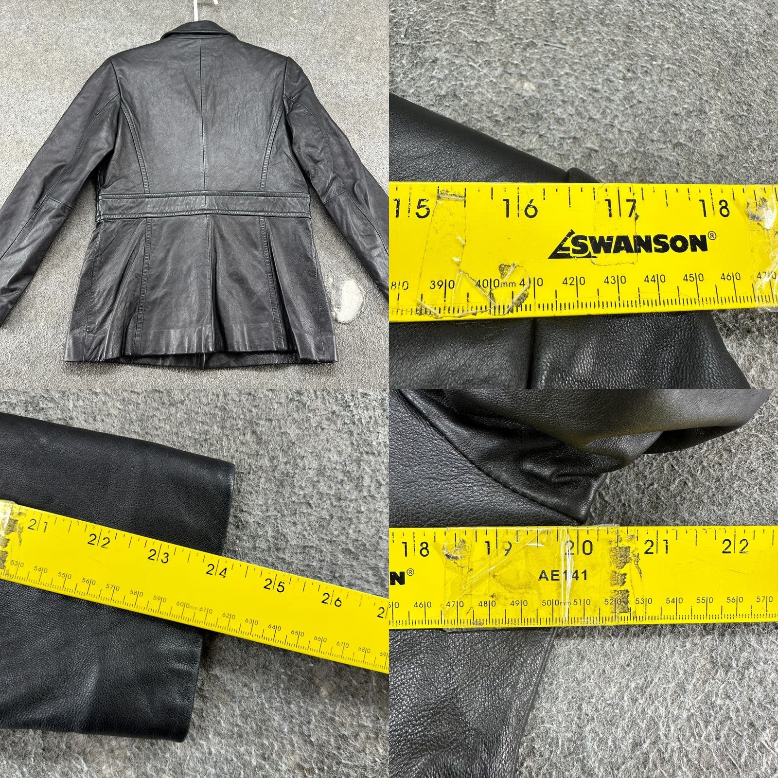 Merona VINTAGE Merona Leather Coat Womens M Black Overcoat 90s Womens Front Pockets Casual Business Satin? Size M / US 6-8 / IT 42-44 - 8 Thumbnail
