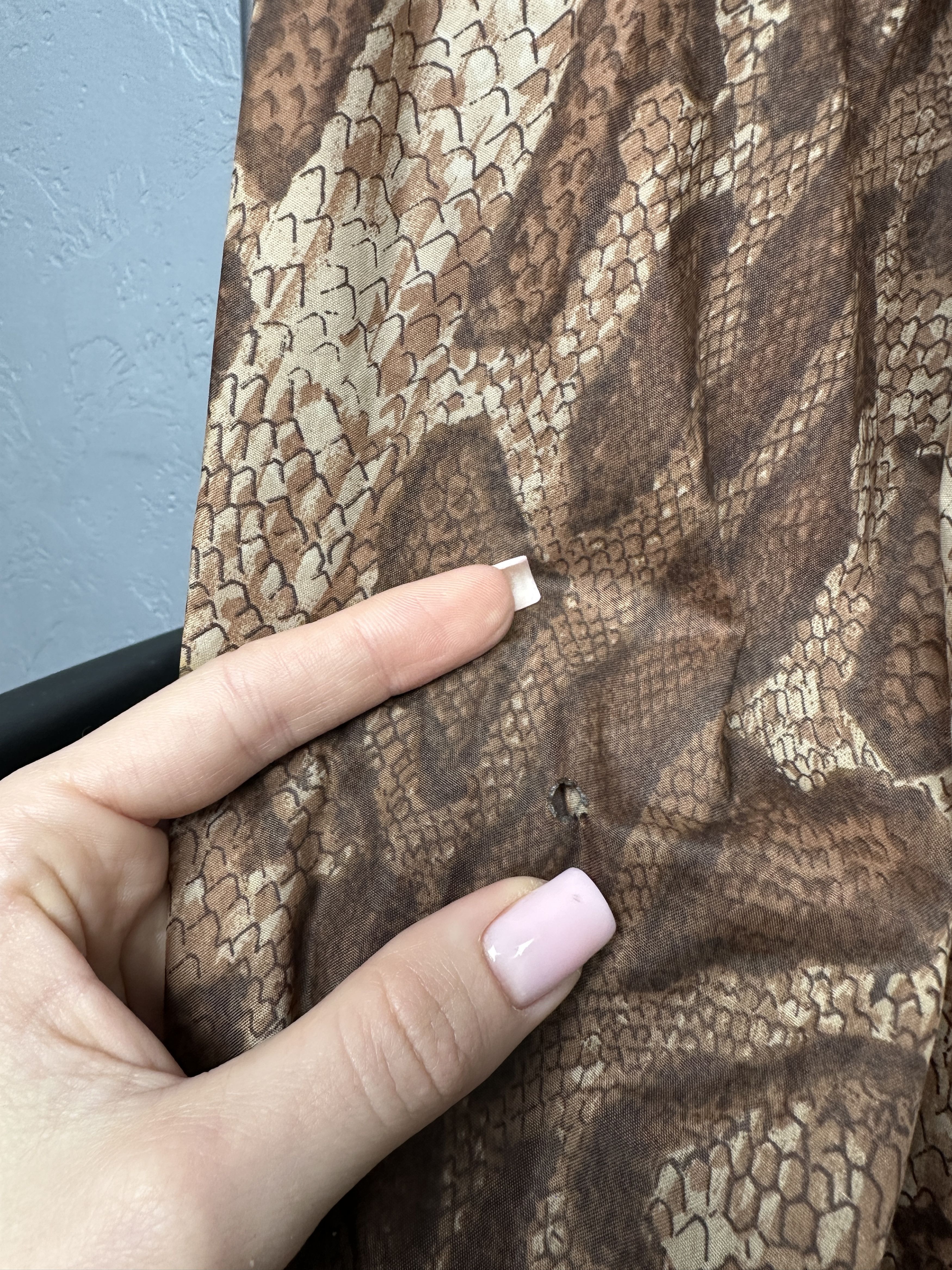 Vintage Lilion 60s Vintage Womens Raincoat Jacket Snake Skin Size L / US 10 / IT 46 - 6 Thumbnail