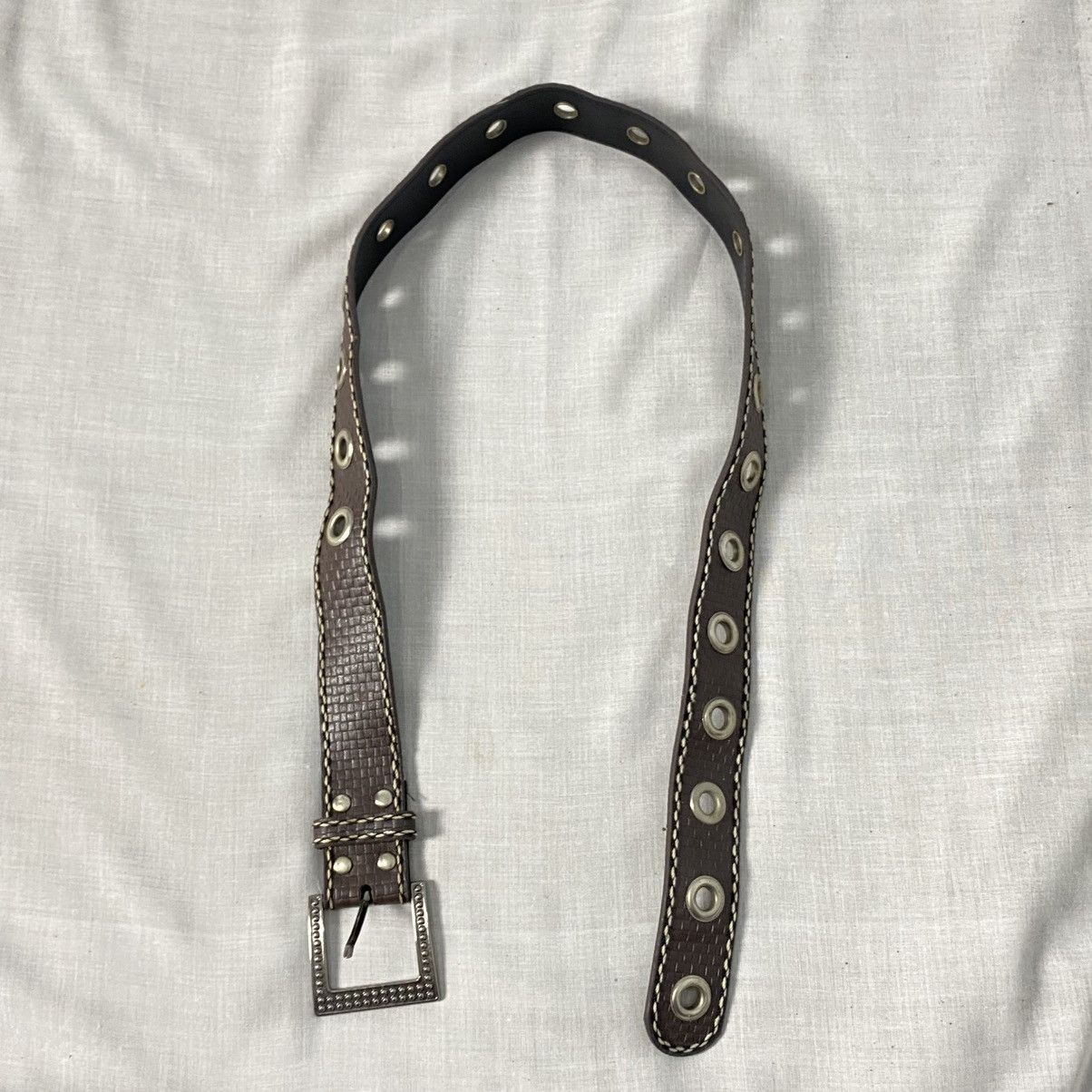 If Six Was Nine × Japanese Brand Studed croco brown belts Size ONE SIZE - 2 Thumbnail