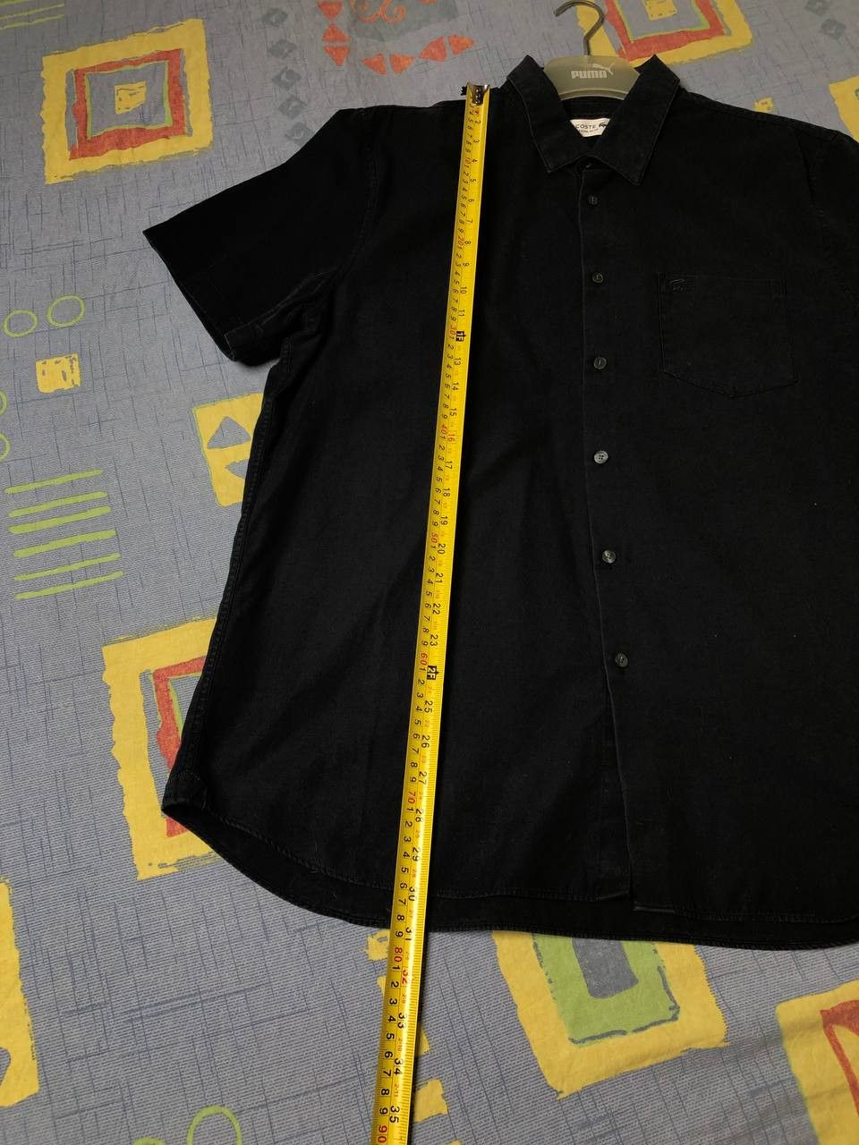 Lacoste Vintage short-sleeved shirt black Lacoste streetwear Size US S / EU 44-46 / 1 - 9 Thumbnail