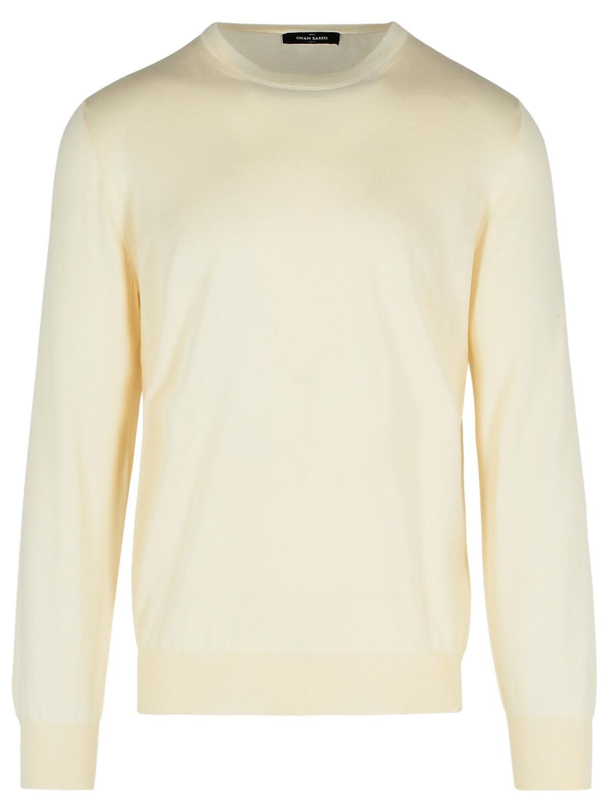 Gran Sasso GRAN SASSO Cream Cashmere Blend Sweater Size US M / EU 48-50 / 2 - 1 Thumbnail