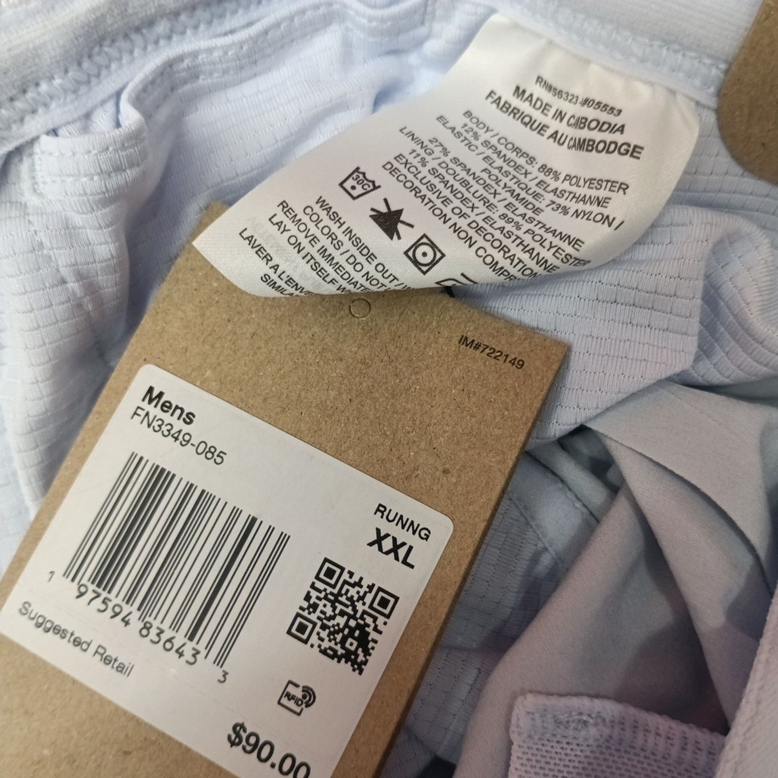 Nike Nike AeroSwift Dri-Fit Lined Running Shorts Grey Men’s 2XL Size US 38 / EU 54 - 3 Thumbnail