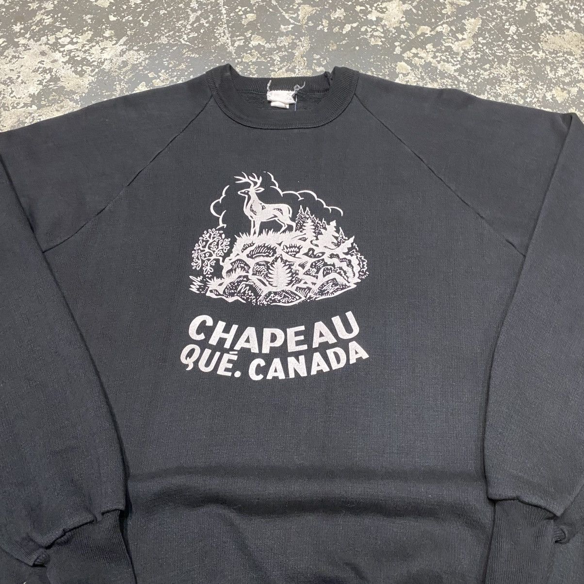 Vintage Vintage Chapeau Canada Black Deer Outdoor Hoodie Sweatshirt Size US M / EU 48-50 / 2 - 8 Thumbnail