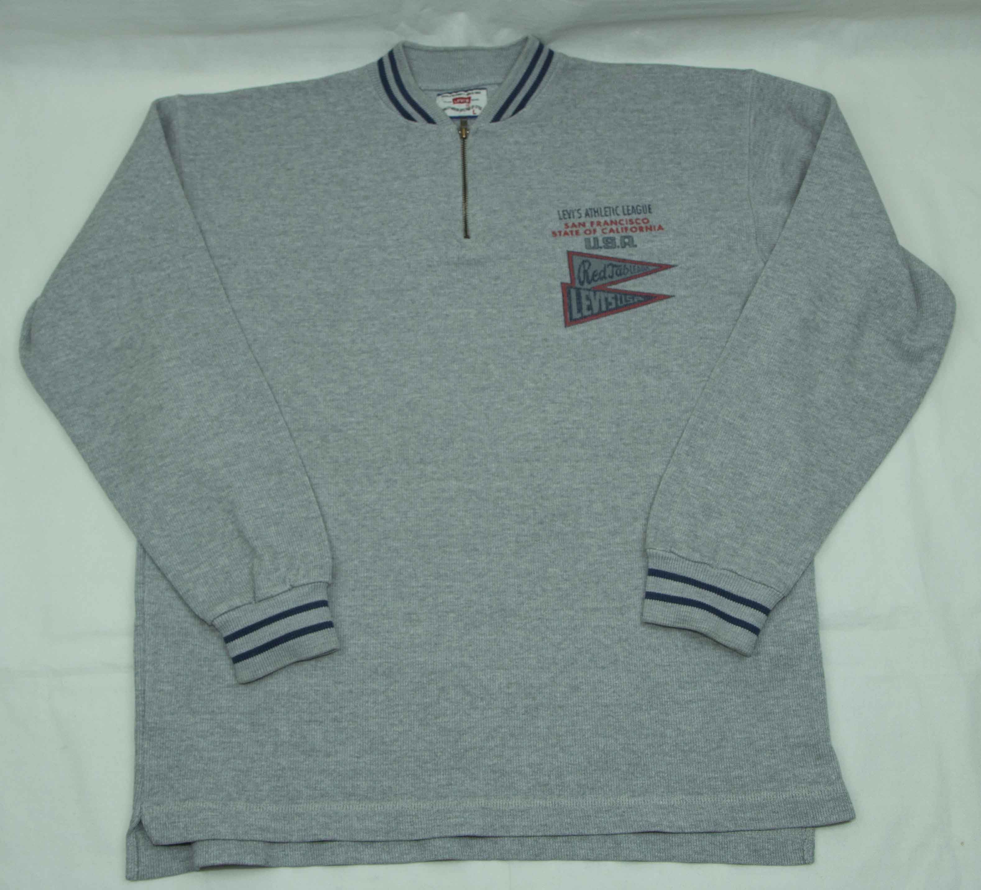 Levi's LEVI STRAUSS SWEATSHIRT ZIP NECK SIZE L - XL ( LABEL L) Size US L / EU 52-54 / 3 - 4 Thumbnail