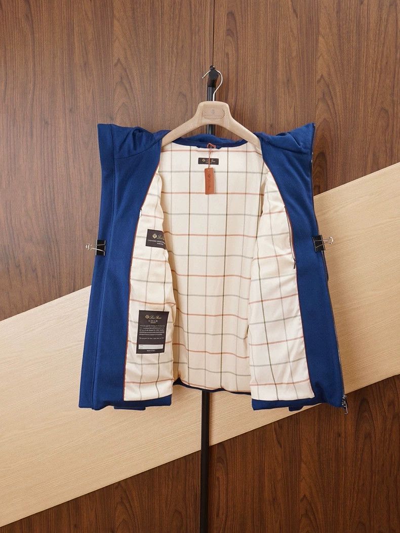 Loro Piana LORO PIANA Goat and velvet down jacket Size US L / EU 52-54 / 3 - 3 Thumbnail
