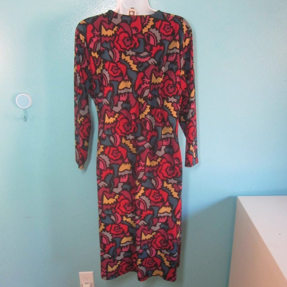 Anne Klein Anne Klein Faux Wrap Colorful Dress Size XL Size XL / US 12-14 / IT 48-50 - 5 Thumbnail
