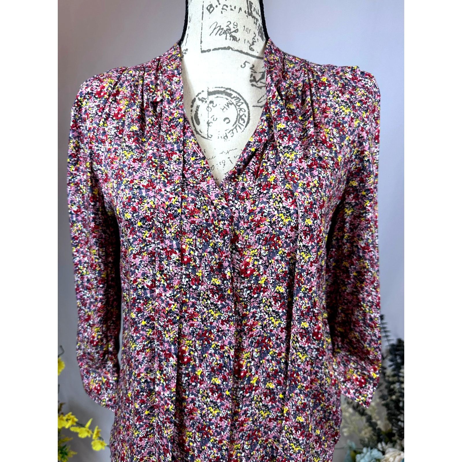 Zadig & Voltaire Zadig & Voltaire Touch Ao Liberty Top Neck Ties Rose XS Size XS / US 0-2 / IT 36-38 - 10 Thumbnail