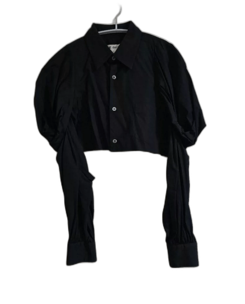 Comme des Garcons Comme des Garcons Black Twisted Sleeve Shirt - dmc Size M / US 6-8 / IT 42-44 - 1 Thumbnail
