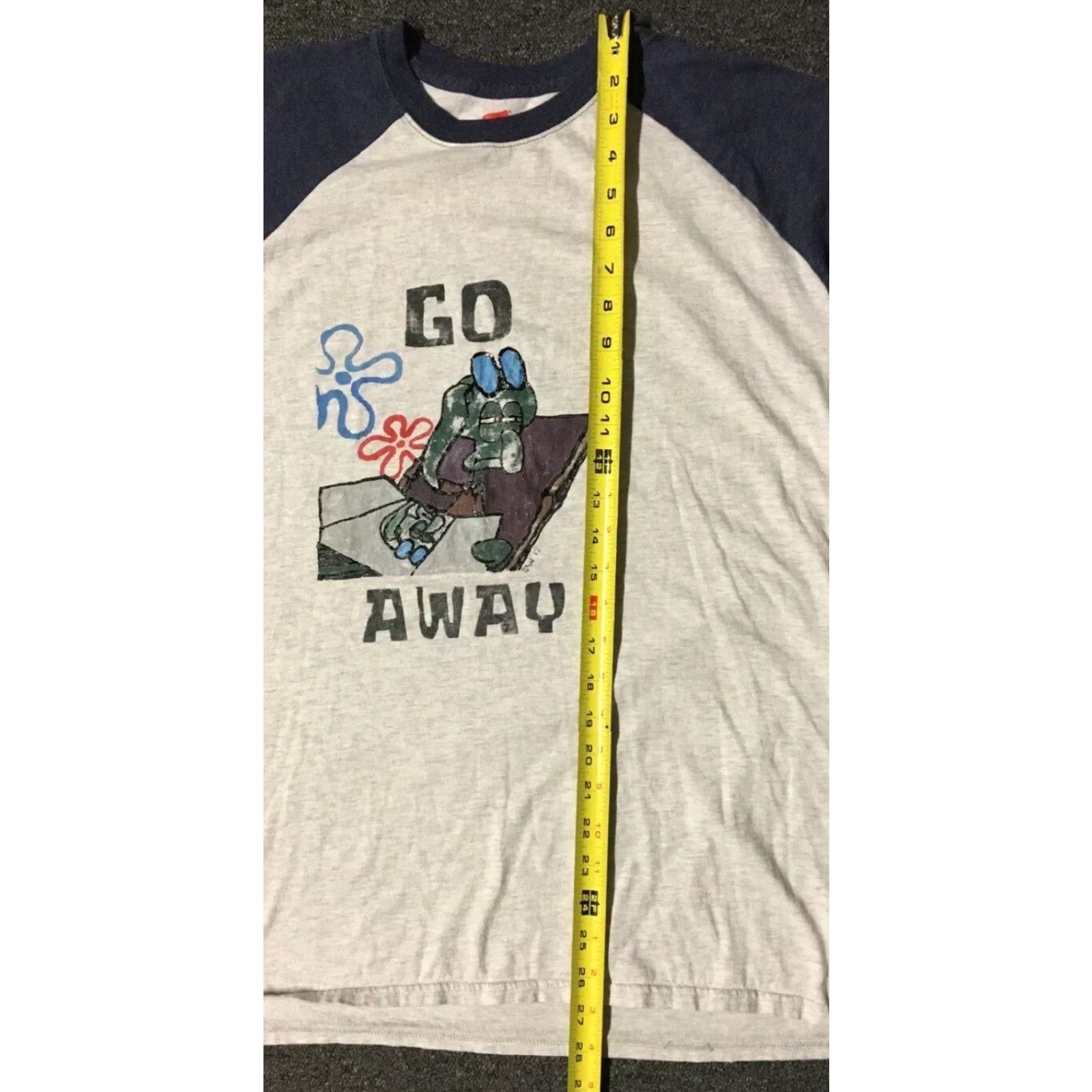 Vintage VINTAGE Spongebob Squidward Go Away Shirt L XL Cartoon Nickelodeon Rugrat Catdog 90s Grunge Cartoon Shirt Mens Graphic Tee Size US L / EU 52-54 / 3 - 5 Thumbnail