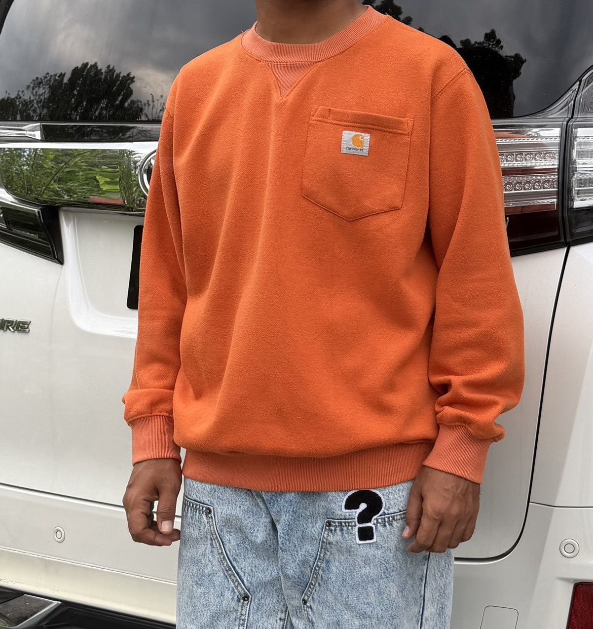 Carhartt Carhartt Orange Pocket Sweatshirt XL Size US XL / EU 56 / 4 - 1 Thumbnail