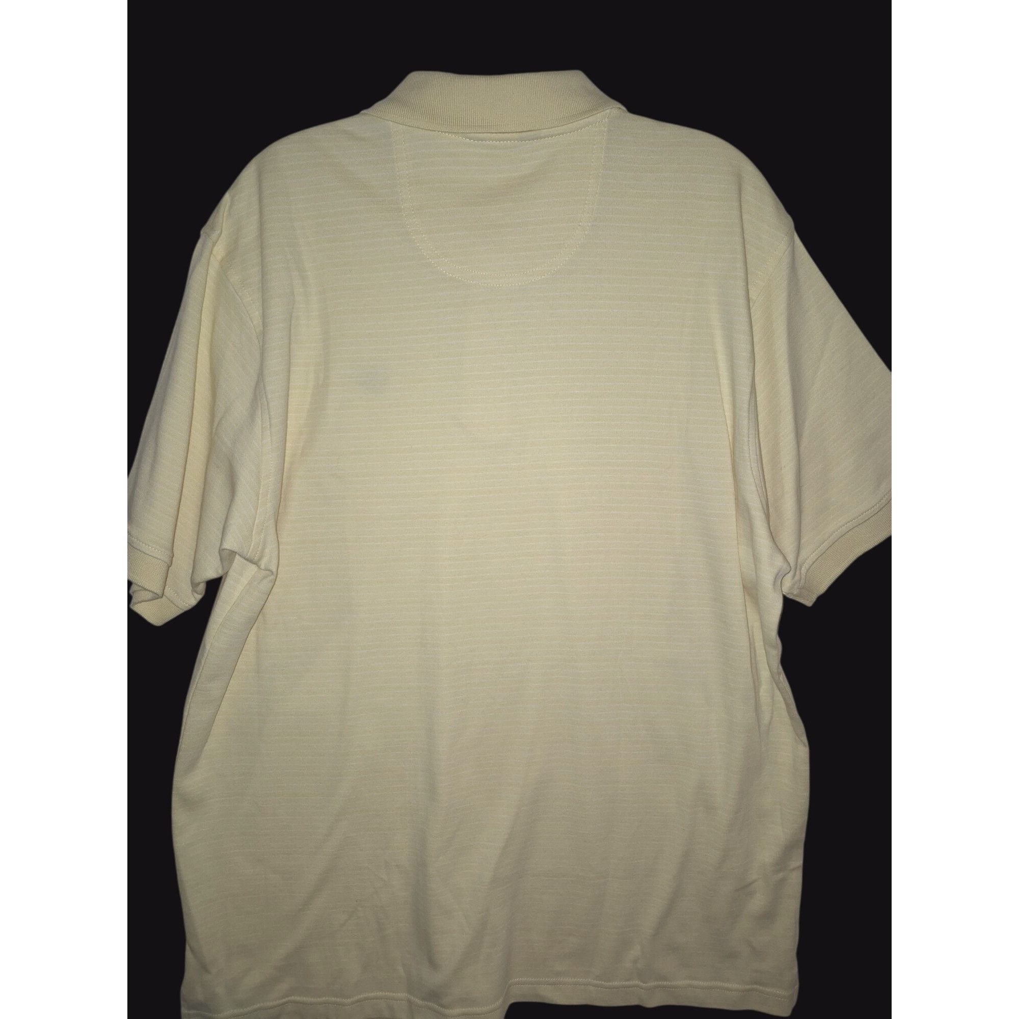 Izod Izod Mens Yellow Striped Polo Shirt Embroidered Logo Large Size US L / EU 52-54 / 3 - 6 Thumbnail