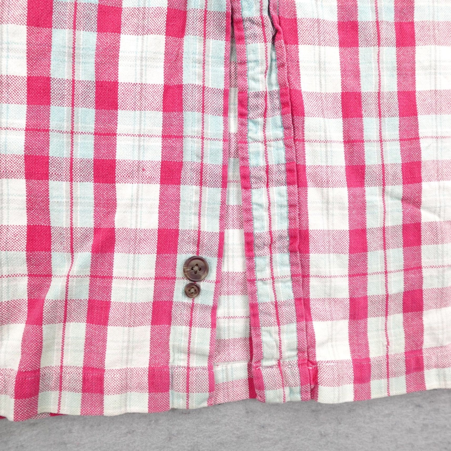 Abercrombie & Fitch VINTAGE Abercrombie Shirt Medium Pink Plaid Flannel The Big Shirt Oversized 90s Mens Size US M / EU 48-50 / 2 - 4 Thumbnail
