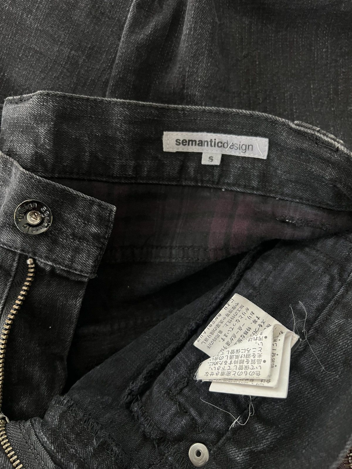 semanticdesign 2000’s Semantic Design Punk Skull Flared Jeans Wax Style Size US 31 - 13 Thumbnail