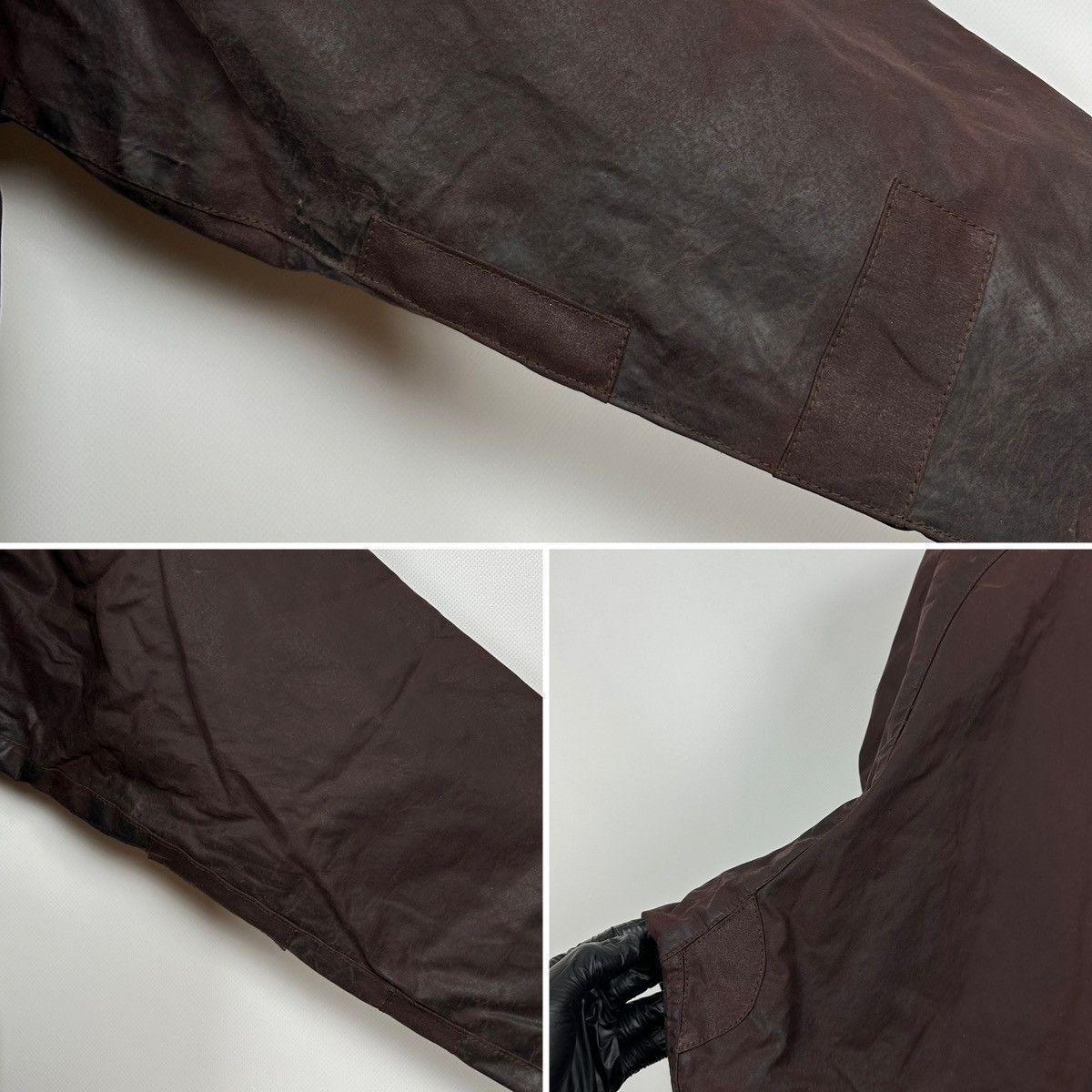 Barbour Vintage Barbour Beaufort Brown Waxed Jacket/Warm Pile Lining Size US XXL / EU 58 / 5 - 22 Thumbnail