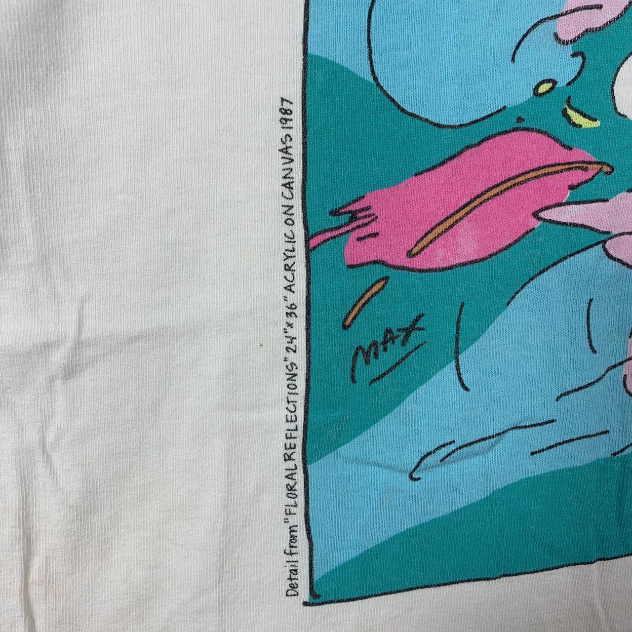 Art Comes First × Vintage Vintage PETER MAX floral reflection details canvas art tee Size US L / EU 52-54 / 3 - 10 Thumbnail