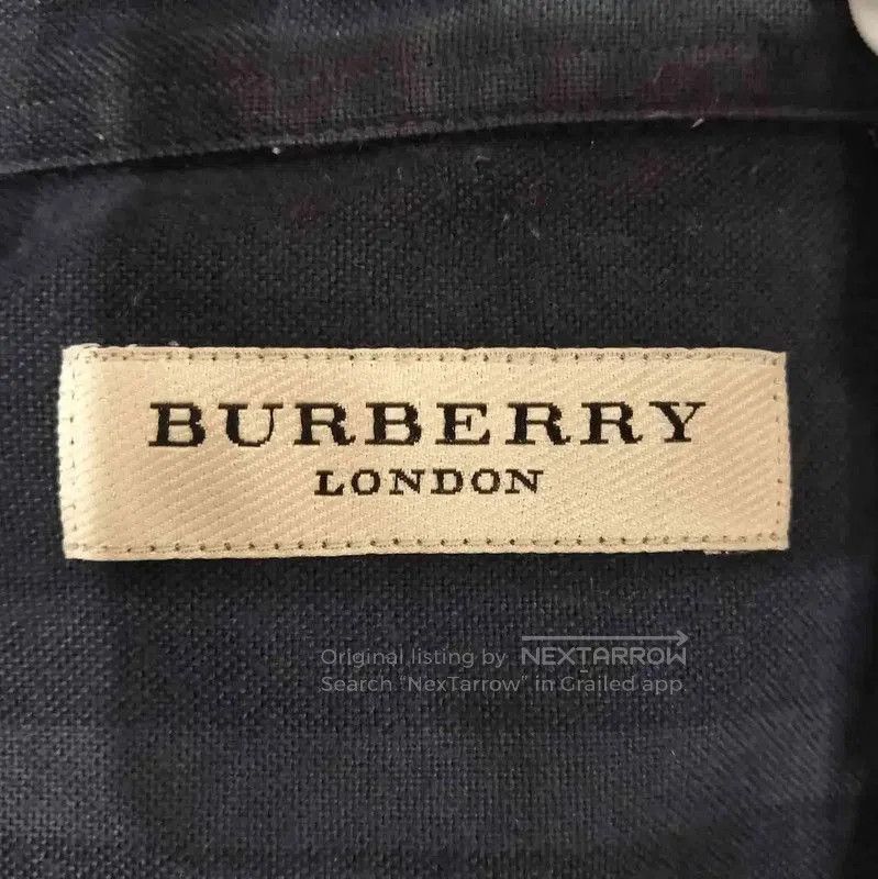 Burberry Burberry Men's Long Sleeve Shirt in Dark Gray. Size US XL / EU 56 / 4 - 4 Thumbnail