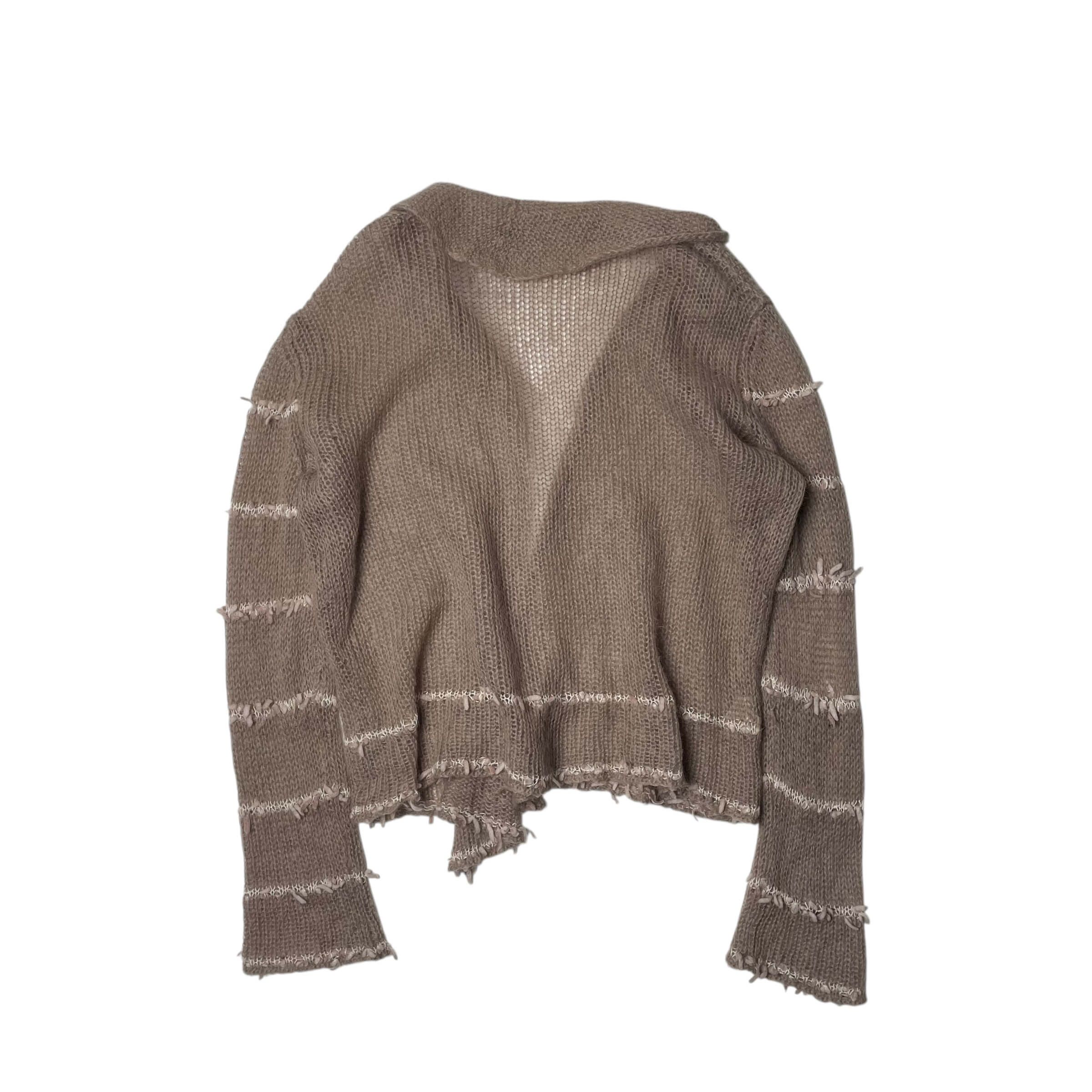 Krizia 90's krizia maglia mohair blend stripe point cardigan Size M / US 6-8 / IT 42-44 - 6 Thumbnail