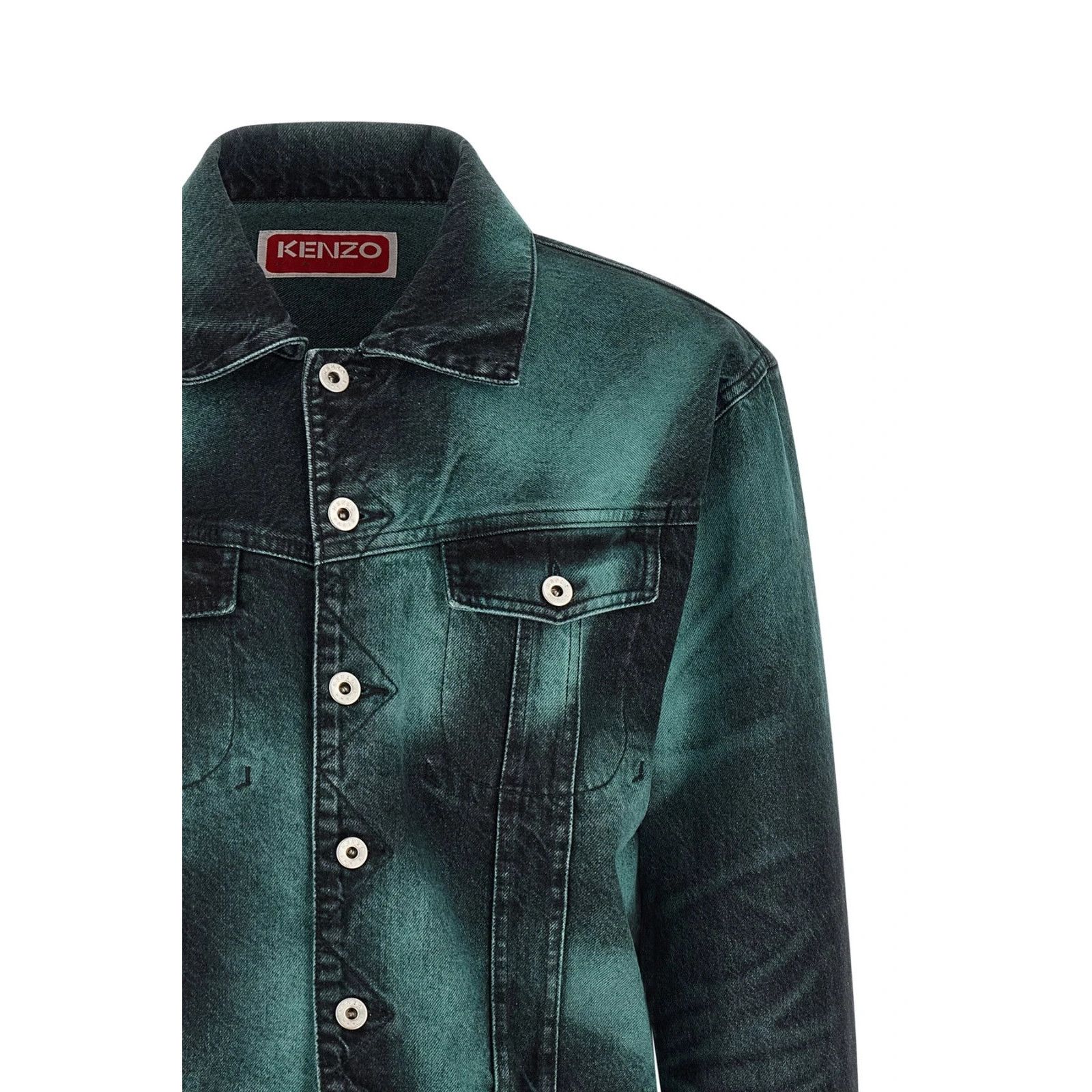 Kenzo Kenzo Boke Heart Gray Oversized Jacket New & Authentic (Men' Size US XL / EU 56 / 4 - 3 Thumbnail