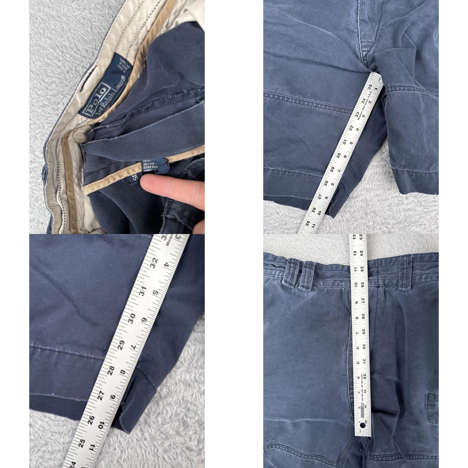 Polo Ralph Lauren Polo Ralph Lauren Shorts Men 35x10 Blue Cargo Utility Pockets 100% Cotton Casual Size US S / EU 44-46 / 1 - 8 Thumbnail