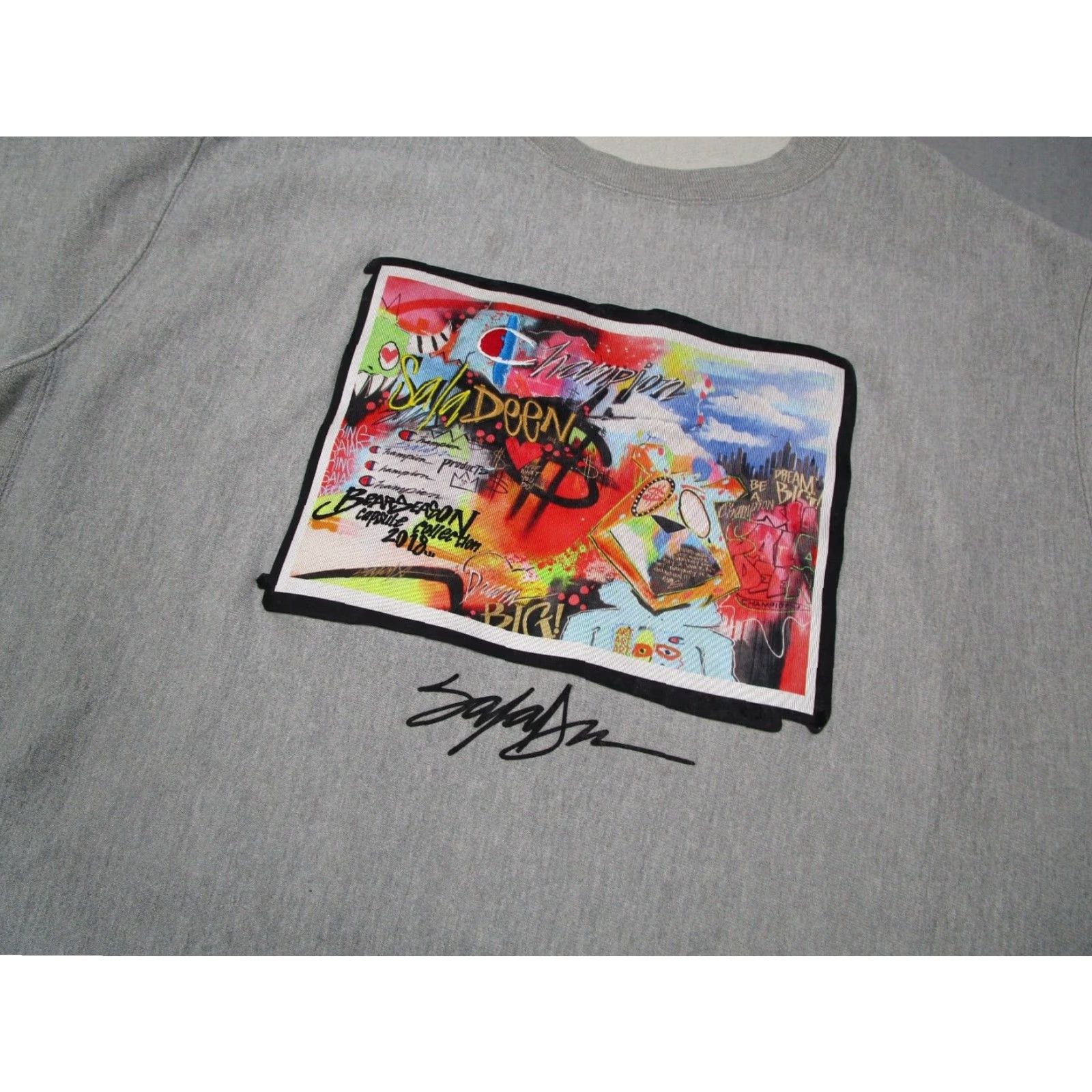 Champion Champion King Saladeen Sweatshirt Mens Extra Large Gray Reverse Weave Graphic Fleece Size US XL / EU 56 / 4 - 2 Thumbnail