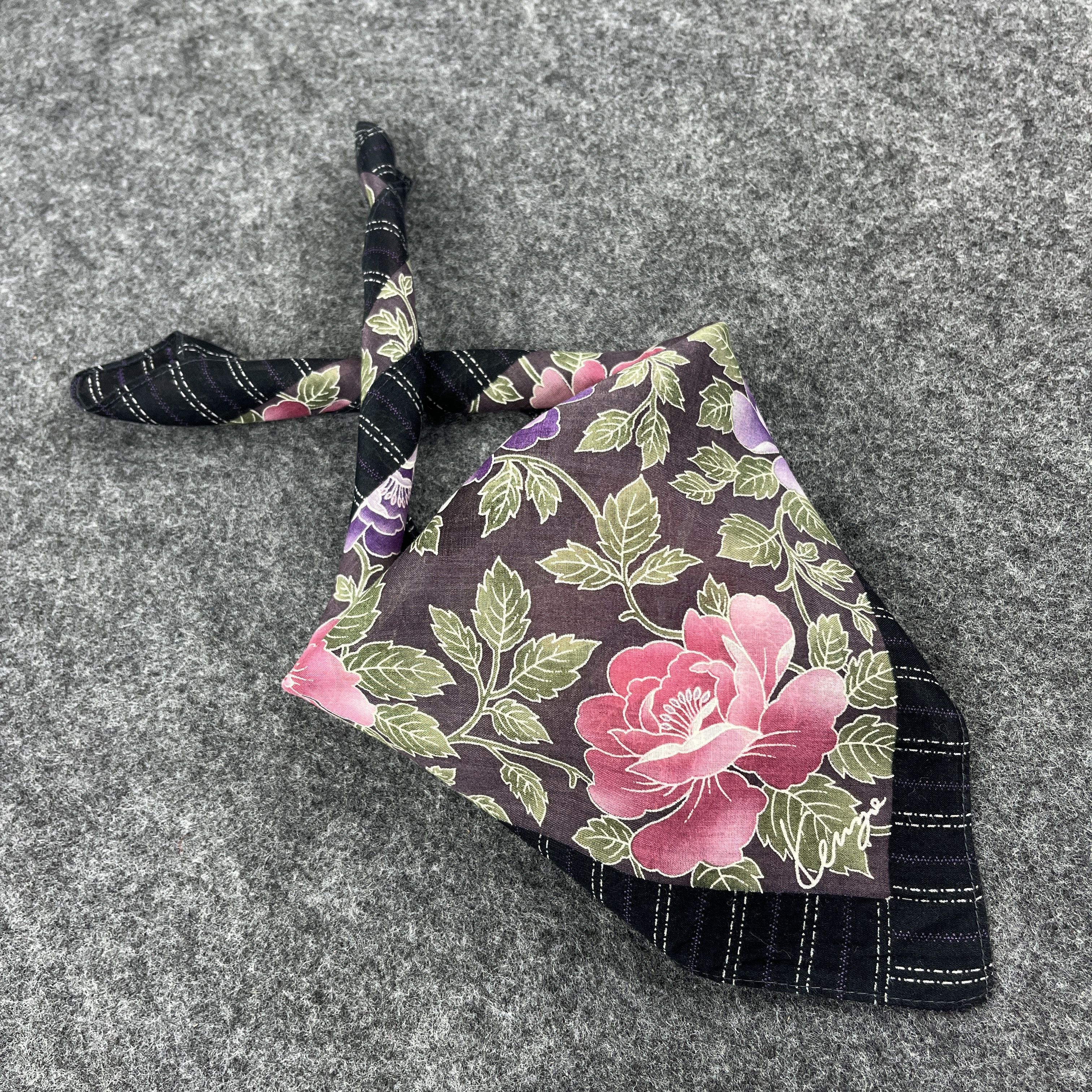 Kenzo × Vintage Floral Kenzo Handkerchief / Neckerchief / Headscarf B133 Size ONE SIZE - 2 Thumbnail