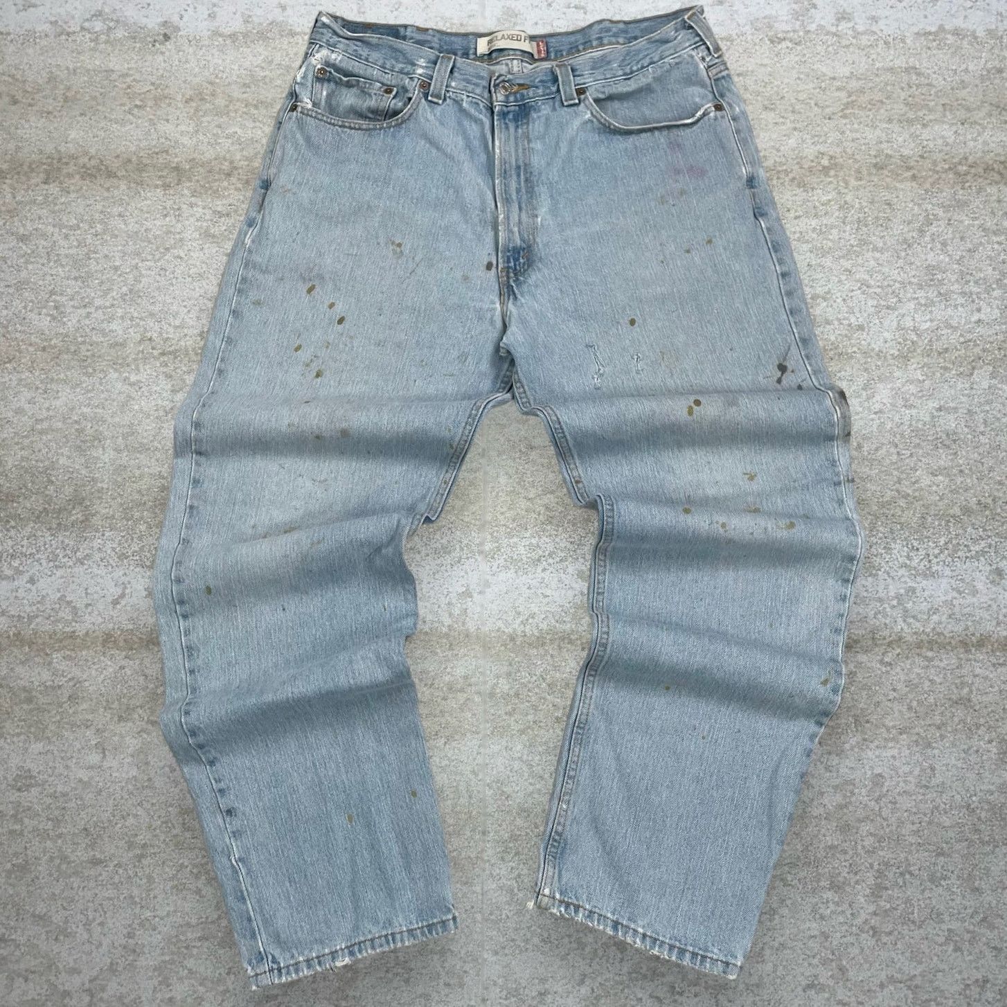 Levi's Vintage Y2K Levis 550 Jeans 38x34 Relaxed Light Wash Denim Size US 38 / EU 54 - 2 Thumbnail
