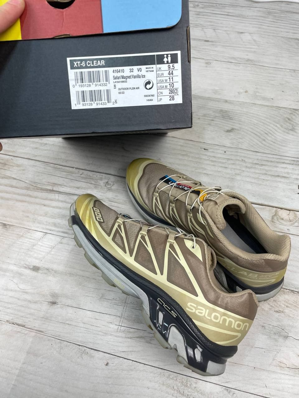 Salomon Salomon XT-6 Clear Safari Vanila Ice Sneakers Men Size US 10 Size US 10 / EU 43 - 2 Thumbnail