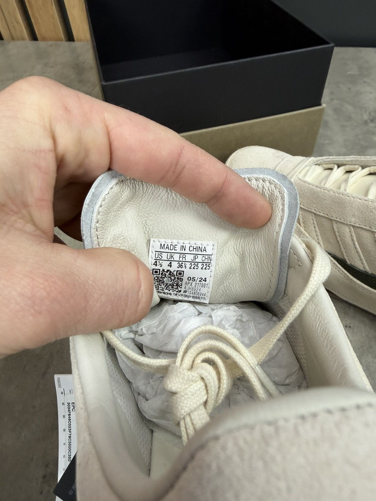 Adidas Adidas Y-3 Gazelle Cream White Sneakers Size 36 2/3 Size US 5.5 / IT 35.5 - 11 Thumbnail