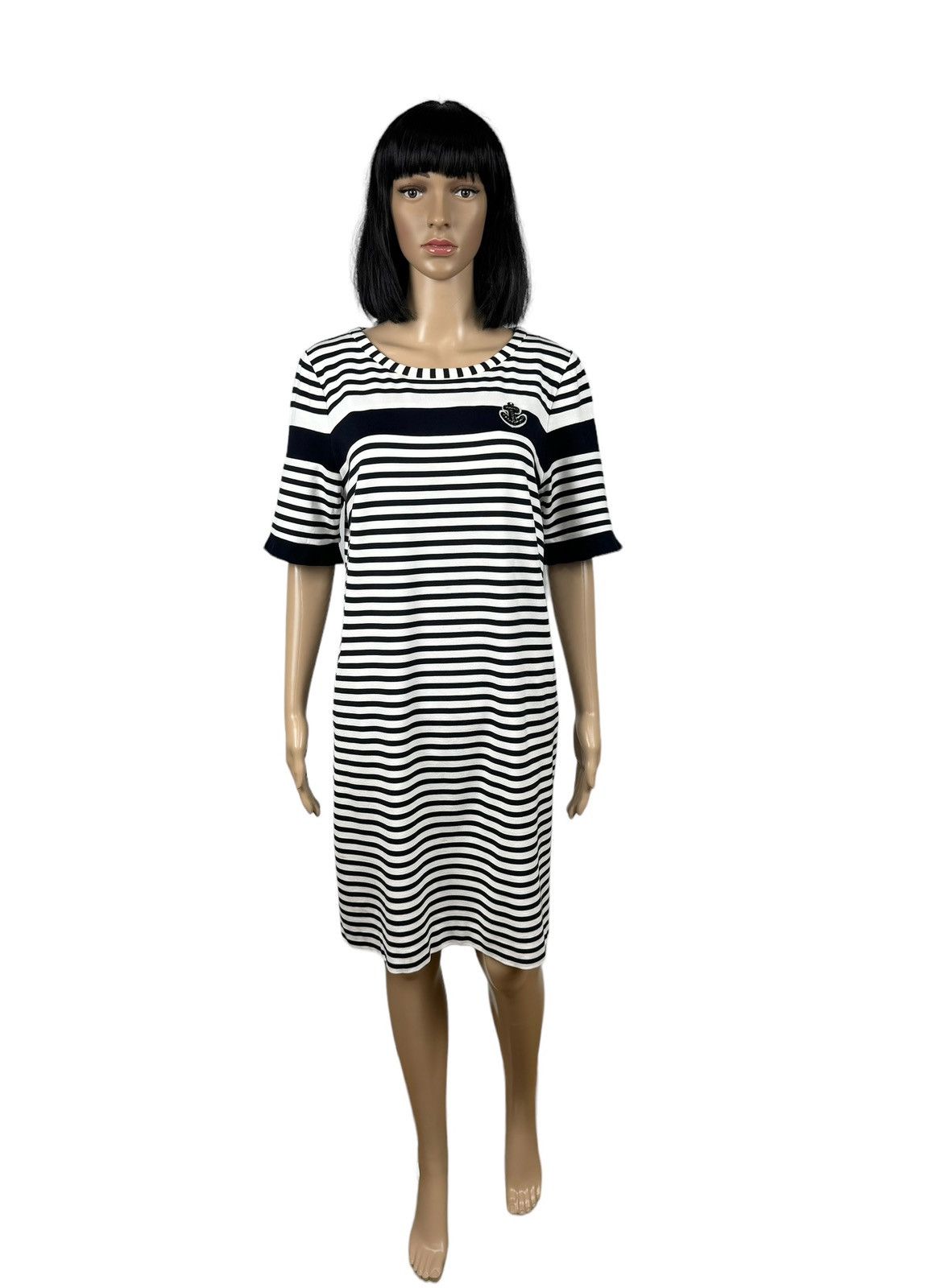Other Marc Cain Striped Viscose Dress Sweat Nautical size 4 Size L / US 10 / IT 46 - 2 Thumbnail