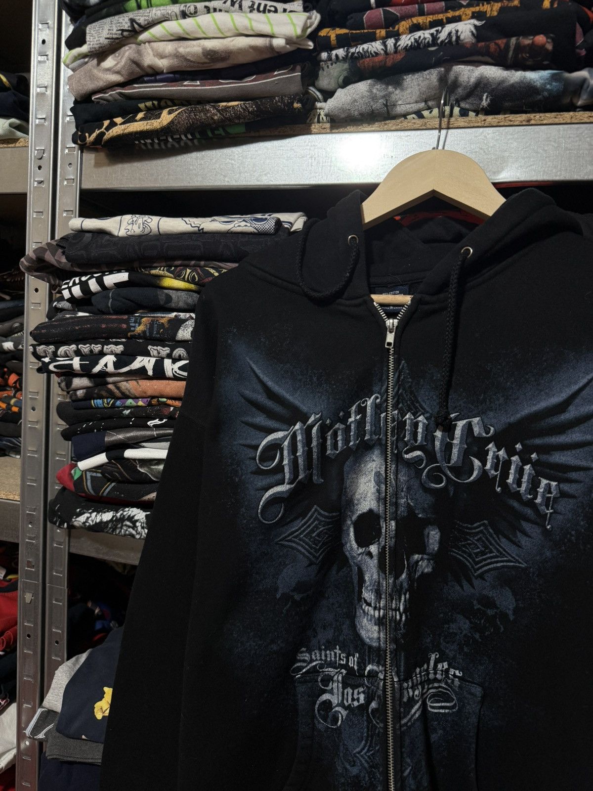 Band Tees Rare Vintage 2008 Motley Crue Saints Of Los Angeles Hoodie Size US L / EU 52-54 / 3 - 3 Thumbnail