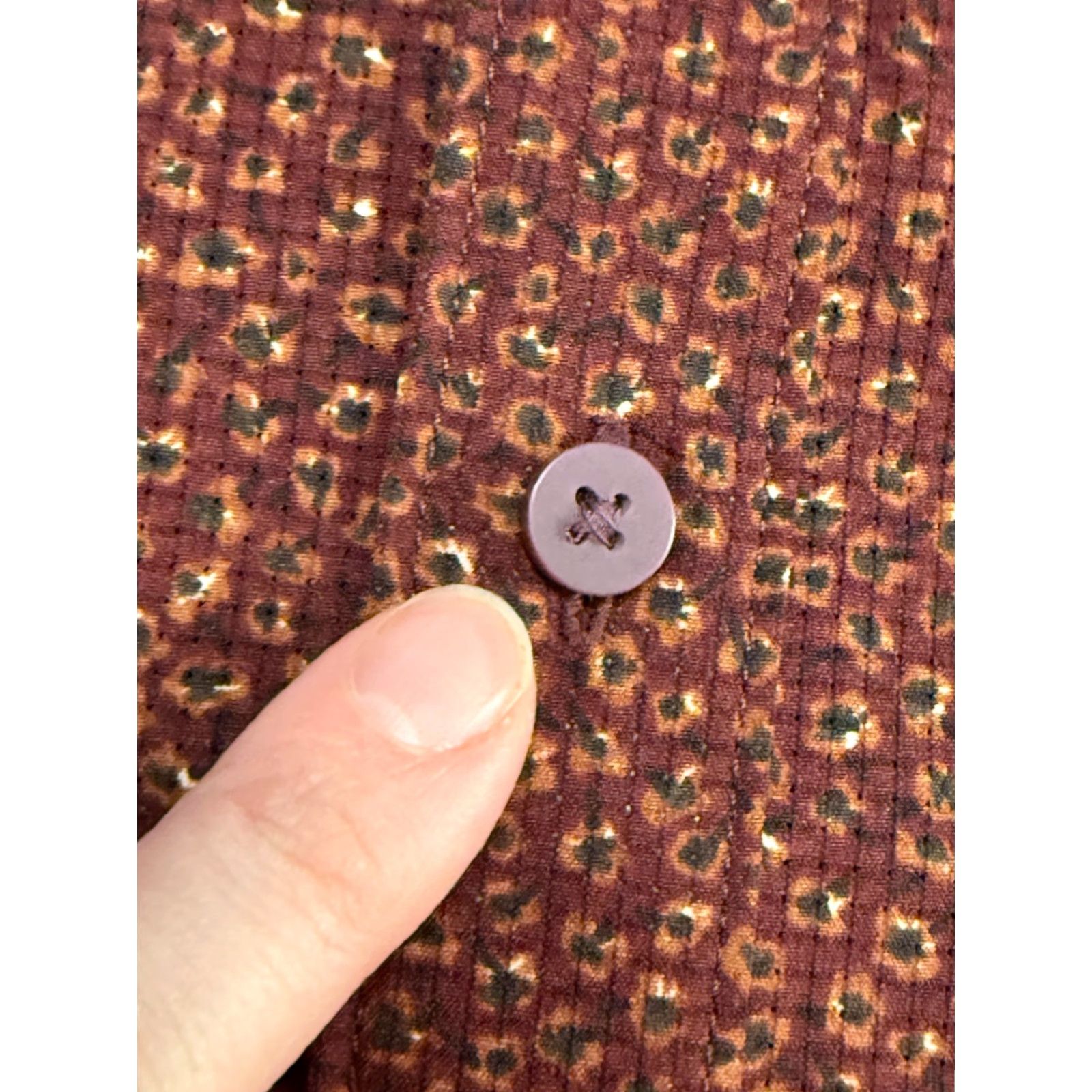Apt. 9 APT. 9 Shirt Men Slim Fit Brown Long Sleeve Button-Up Shirt Small Size US S / EU 44-46 / 1 - 6 Thumbnail
